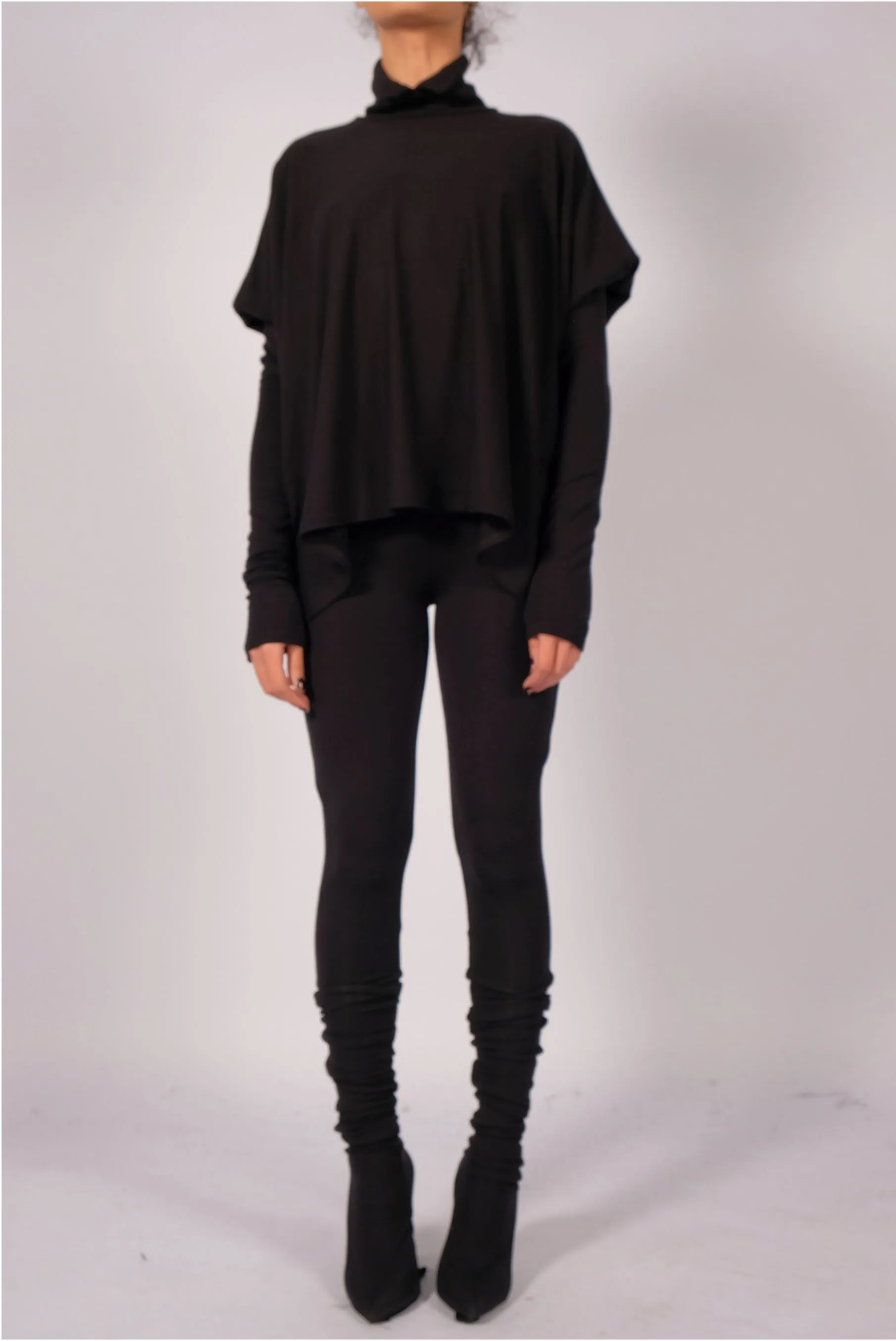 Jersey Turtleneck Batwing