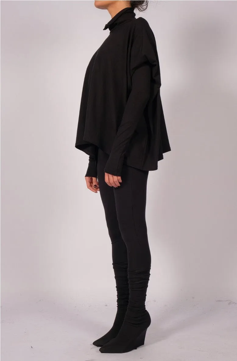 Jersey Turtleneck Batwing