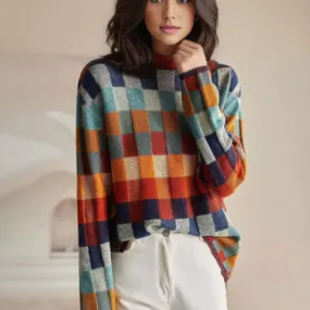 Kate™ Couture patchwork turtleneck