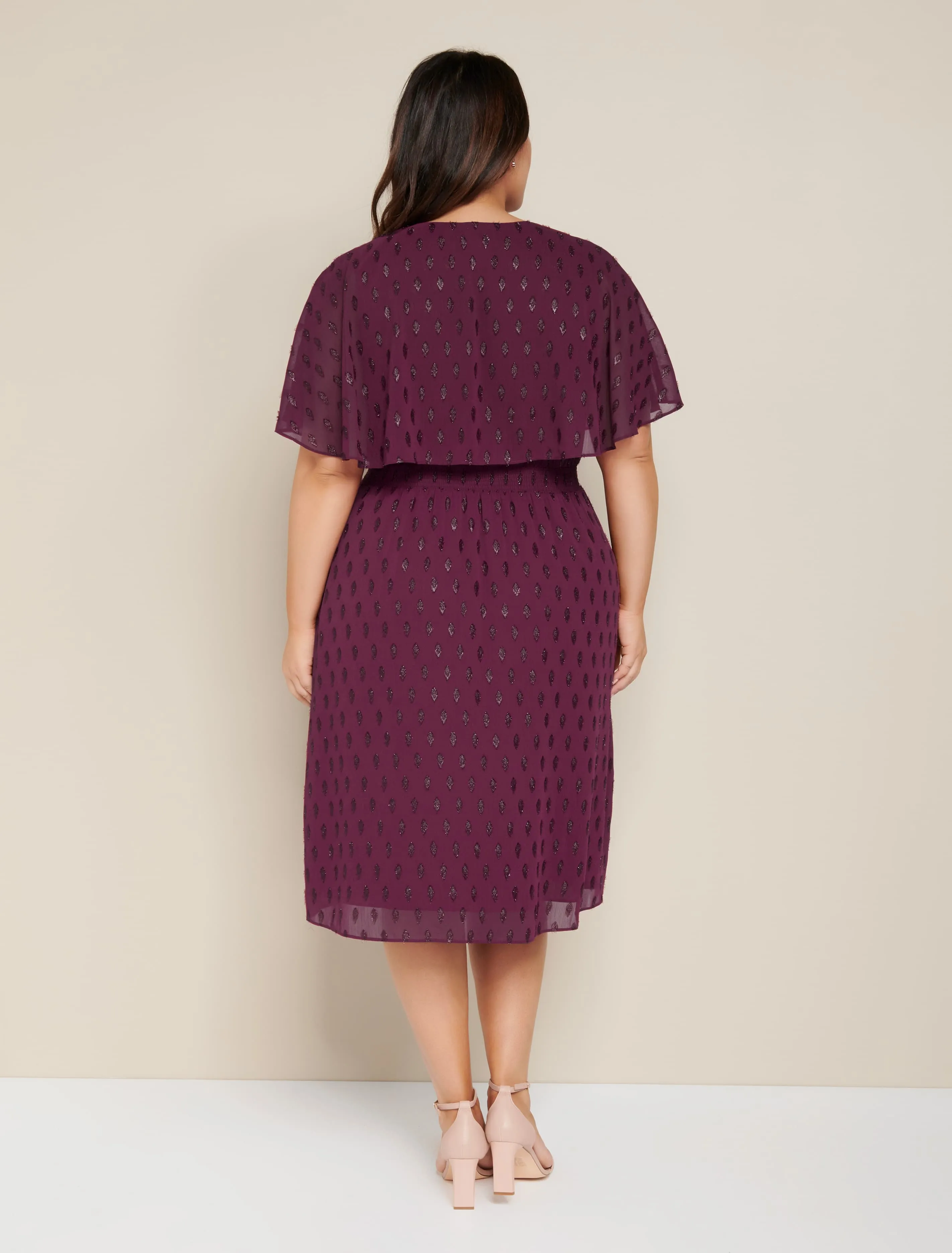 Katie Cape Curve Wrap Dress