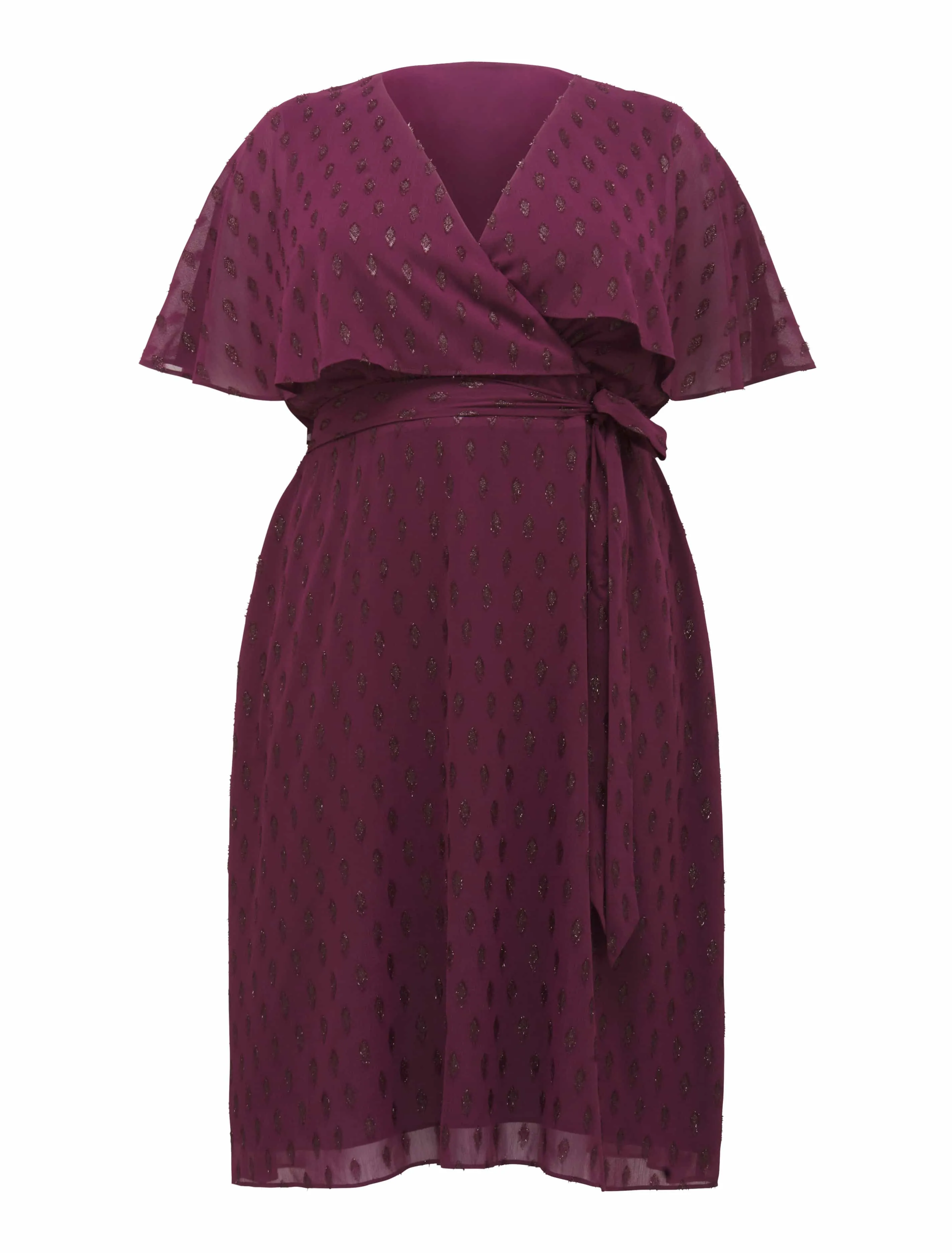 Katie Cape Curve Wrap Dress
