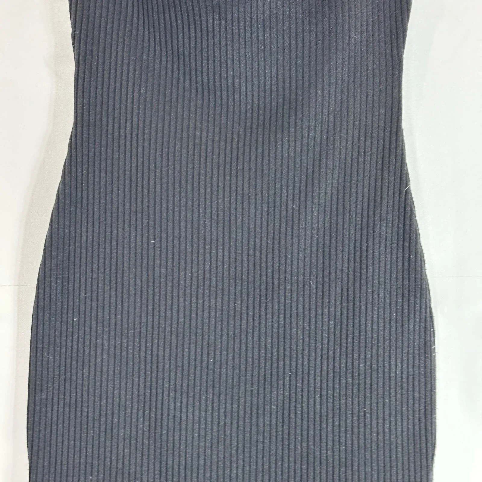 KENDALL & KYLIE Women's Black Ribbed One-Shoulder Bodycon Mini Dress SZ XS