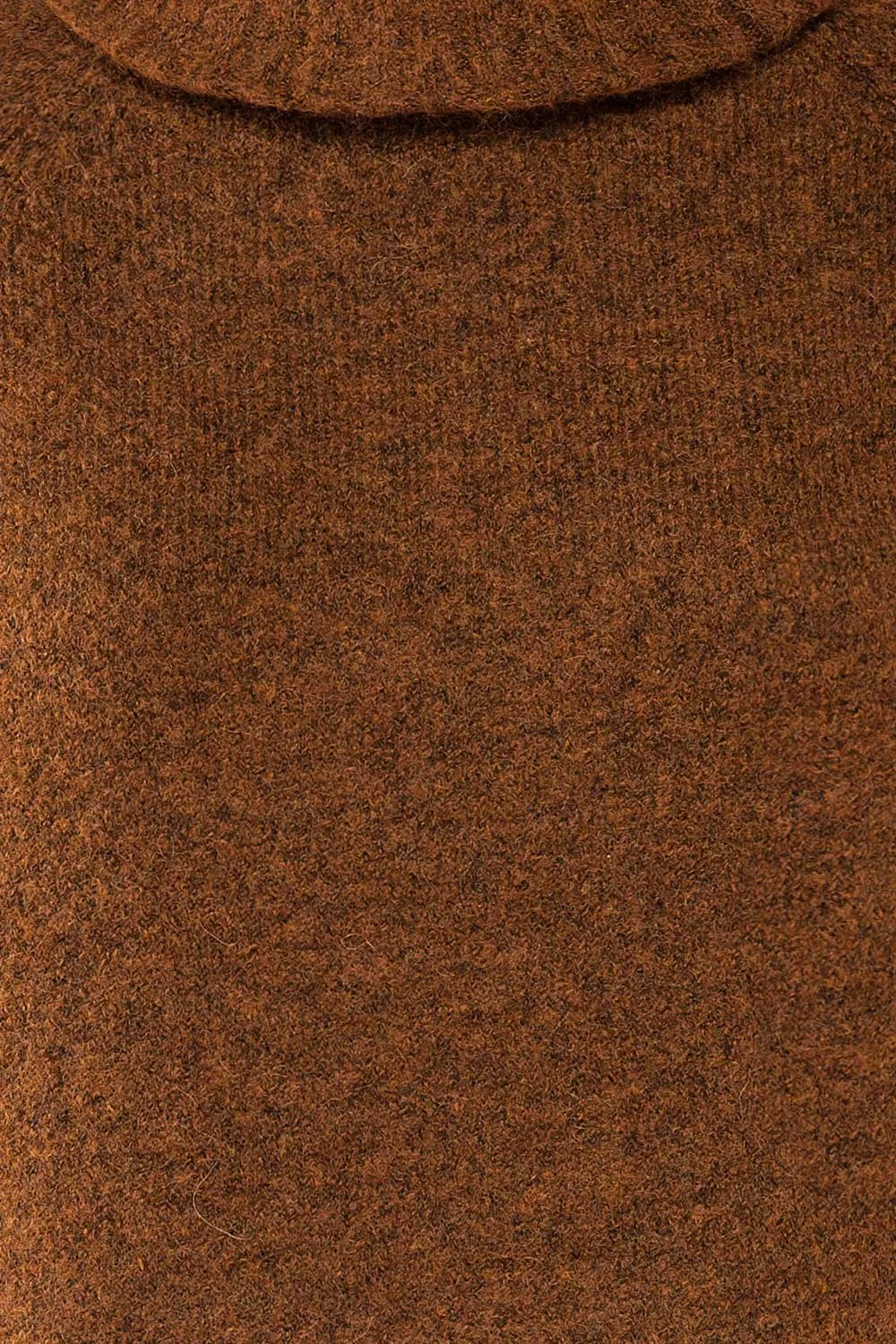 Kolono Brown | Melange Knit Turtleneck Sweater