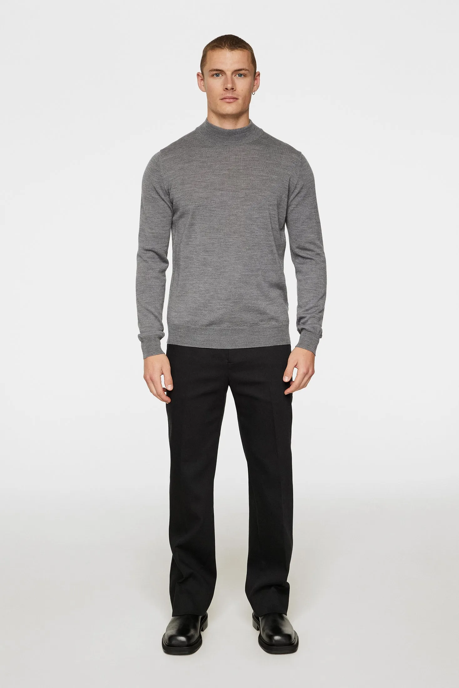 Korman Merino Turtle Neck / Mid Grey Melange