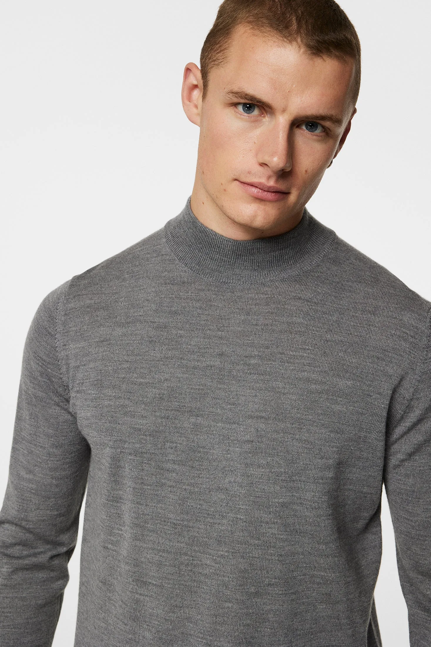 Korman Merino Turtle Neck / Mid Grey Melange