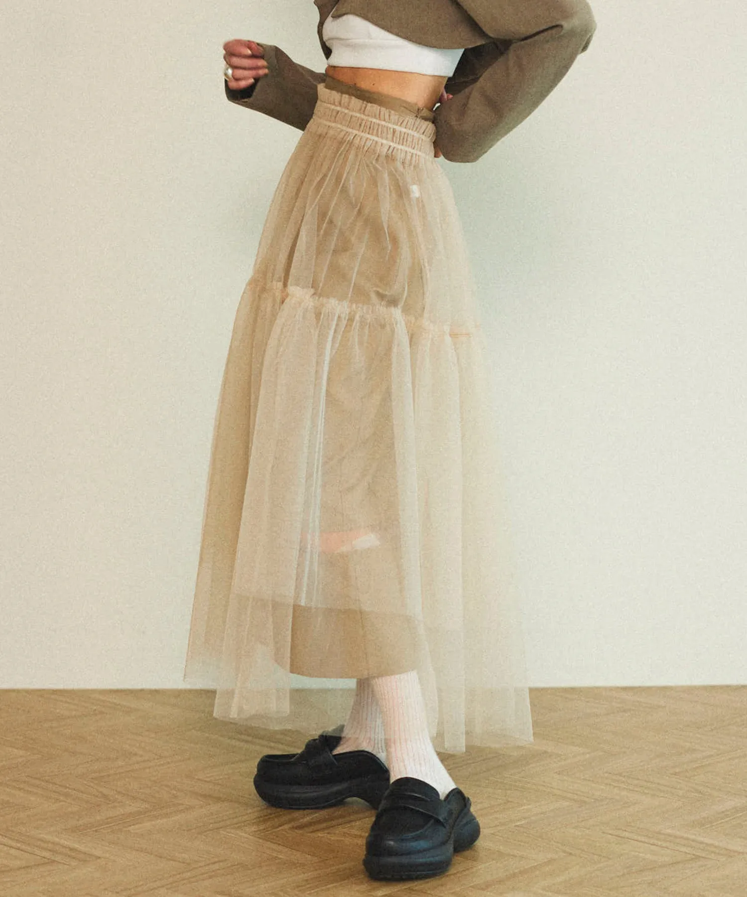 Layered A-line Skirt