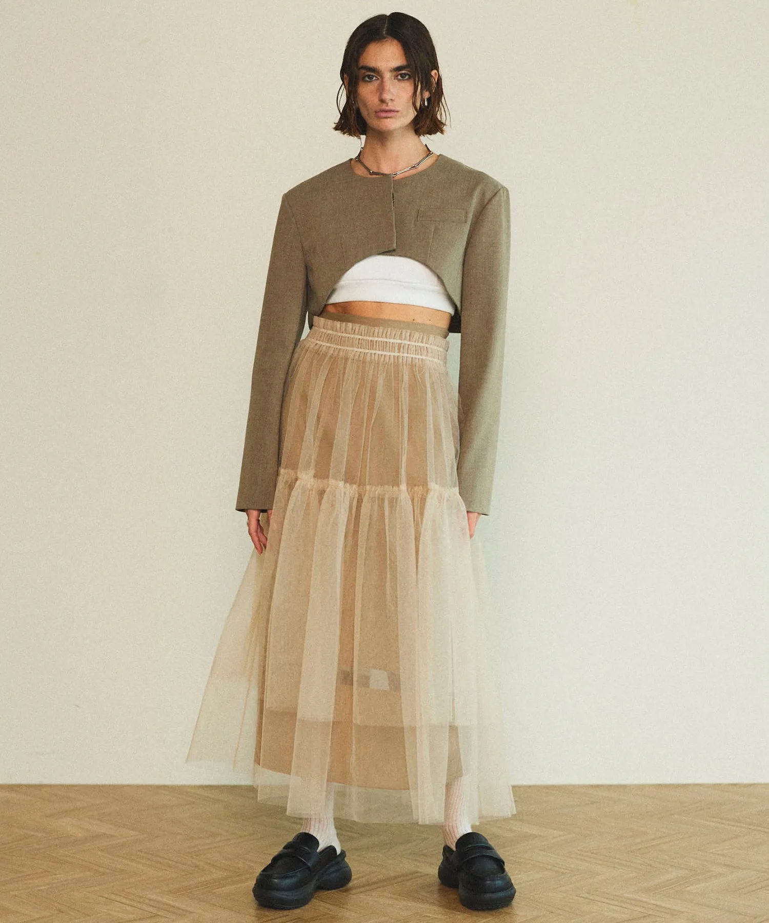 Layered A-line Skirt