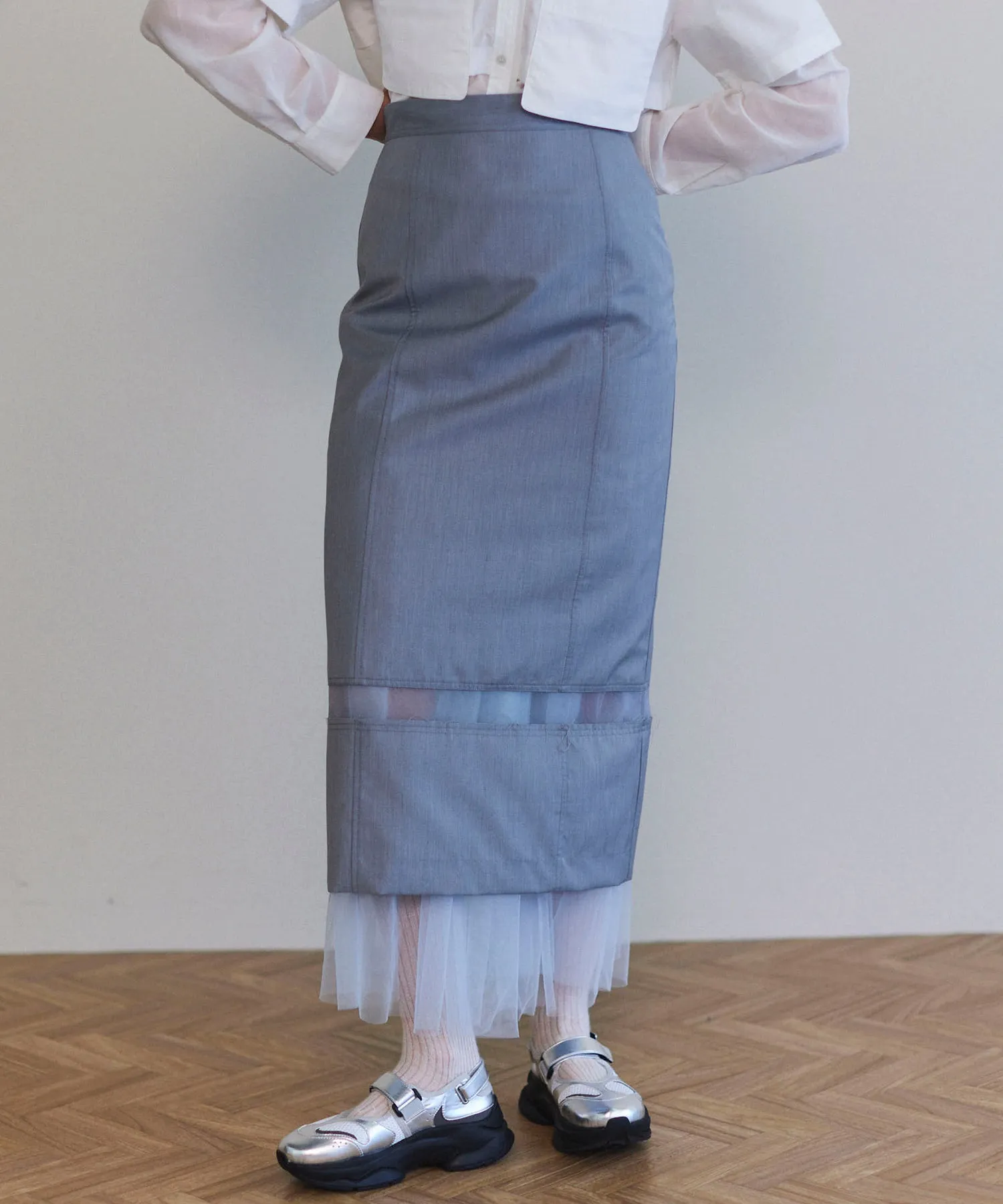 Layered A-line Skirt