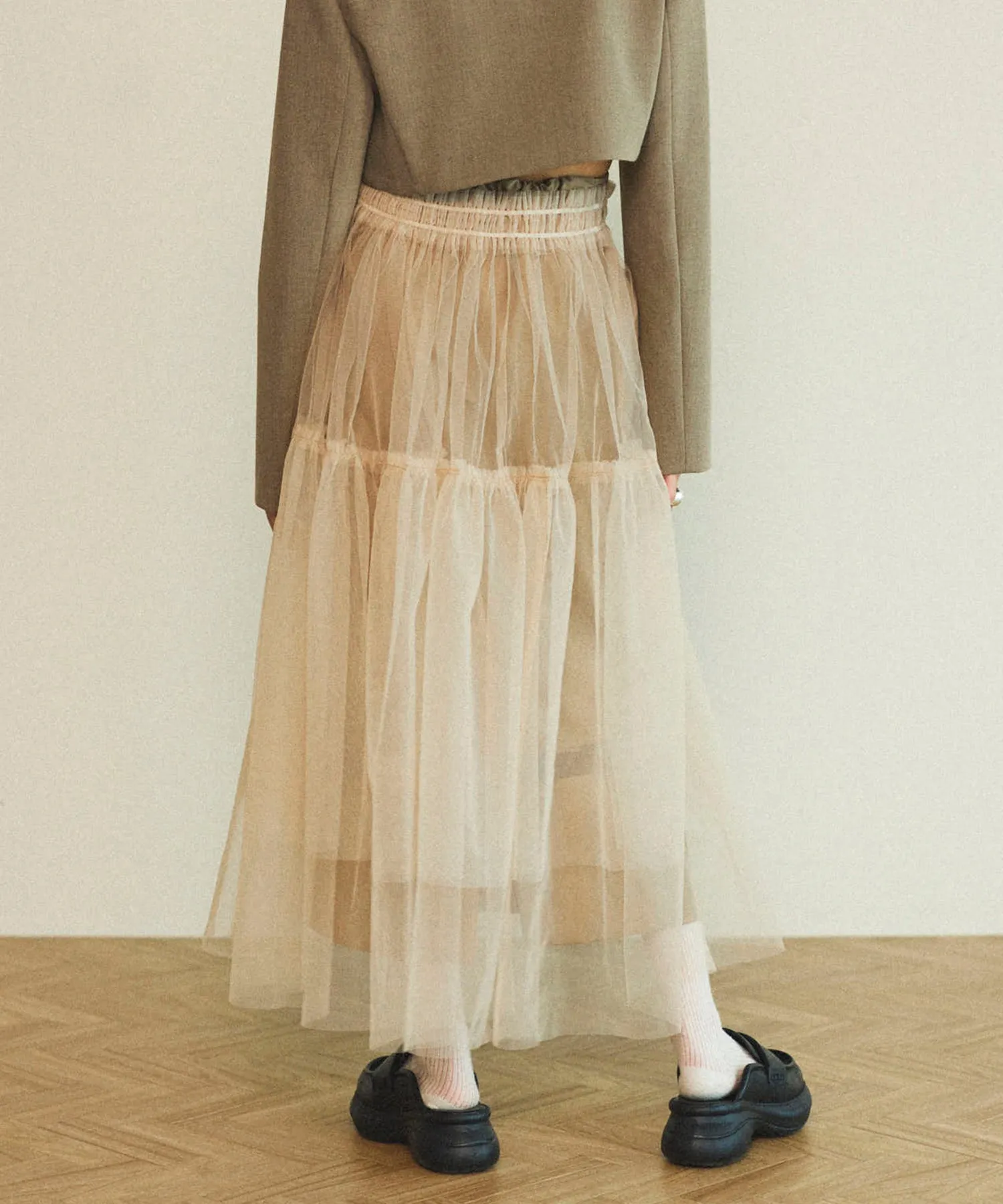 Layered A-line Skirt