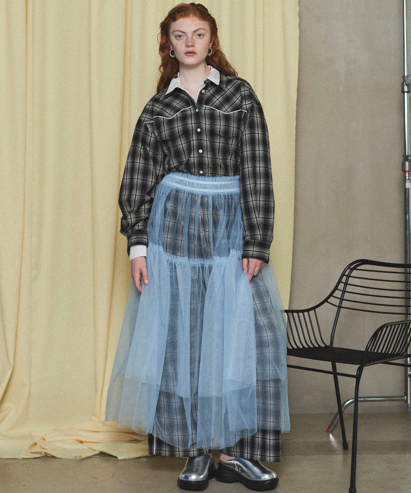 Layered A-line Skirt
