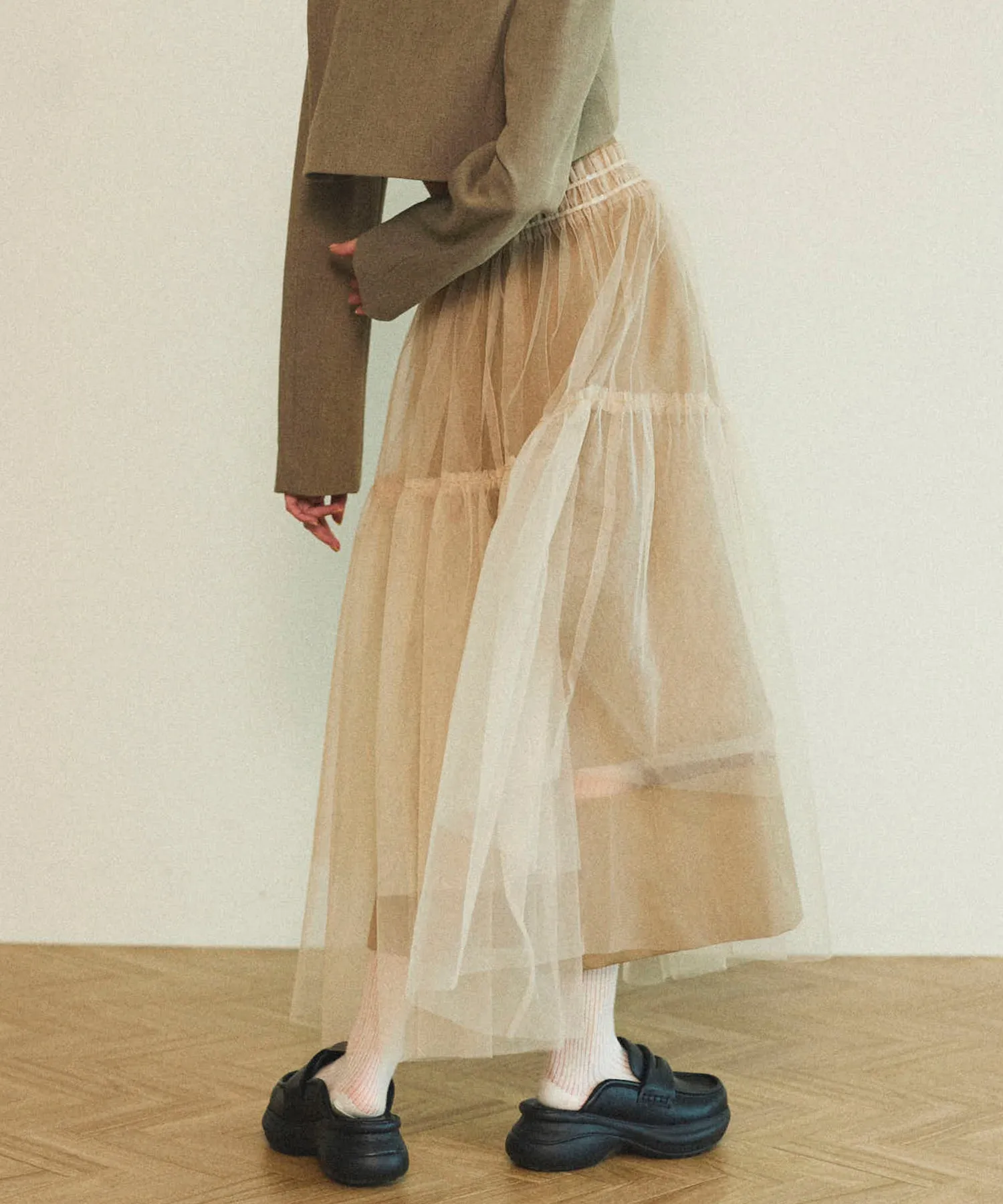 Layered A-line Skirt