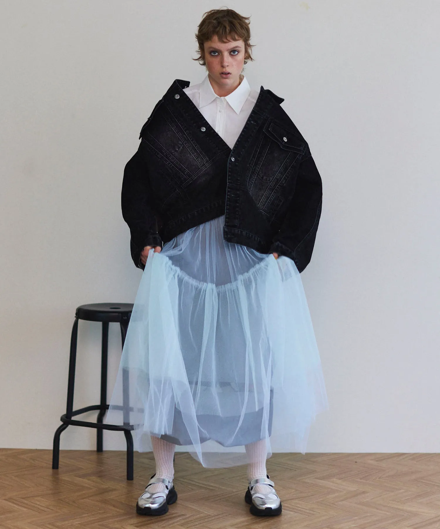 Layered A-line Skirt
