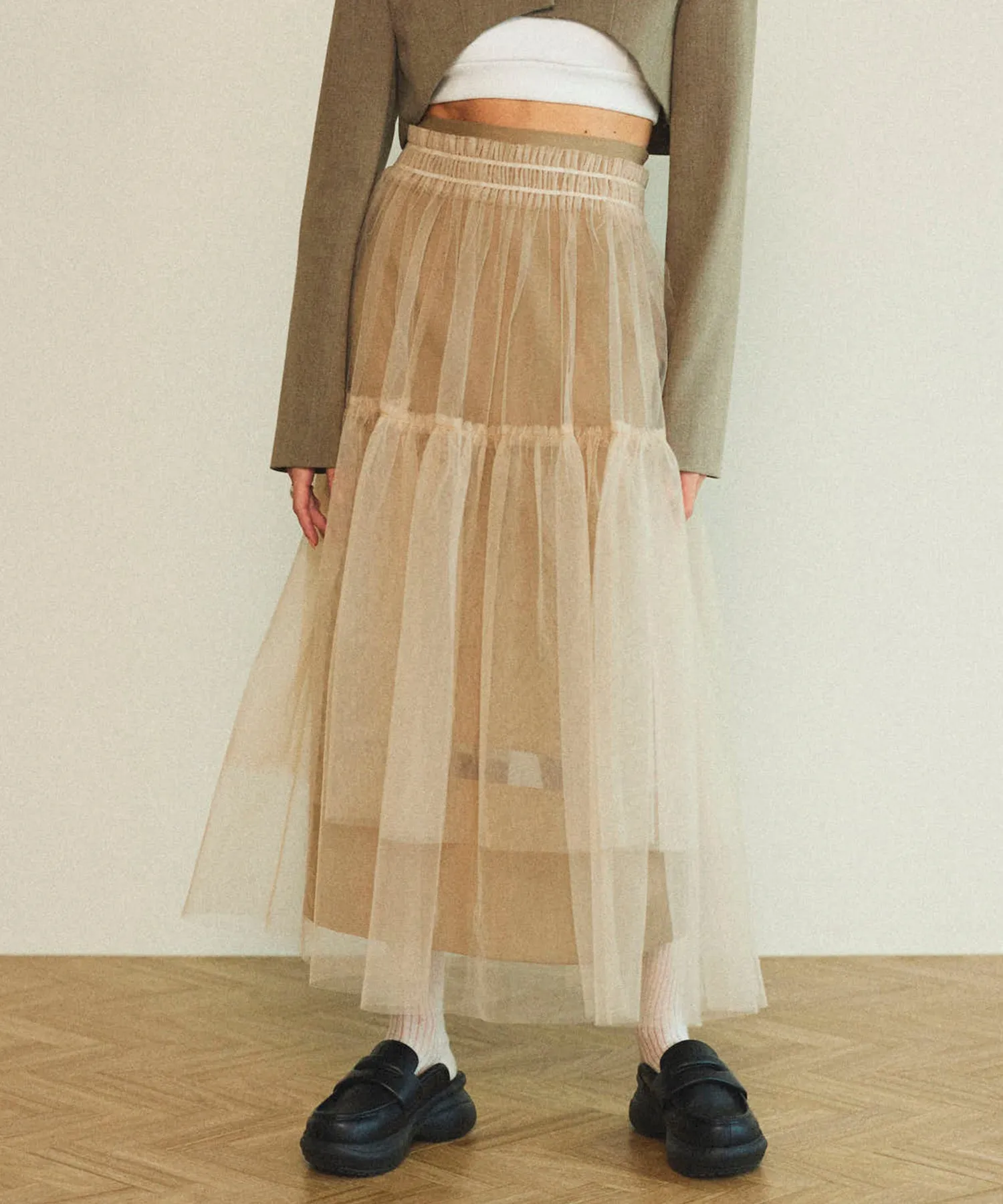 Layered A-line Skirt
