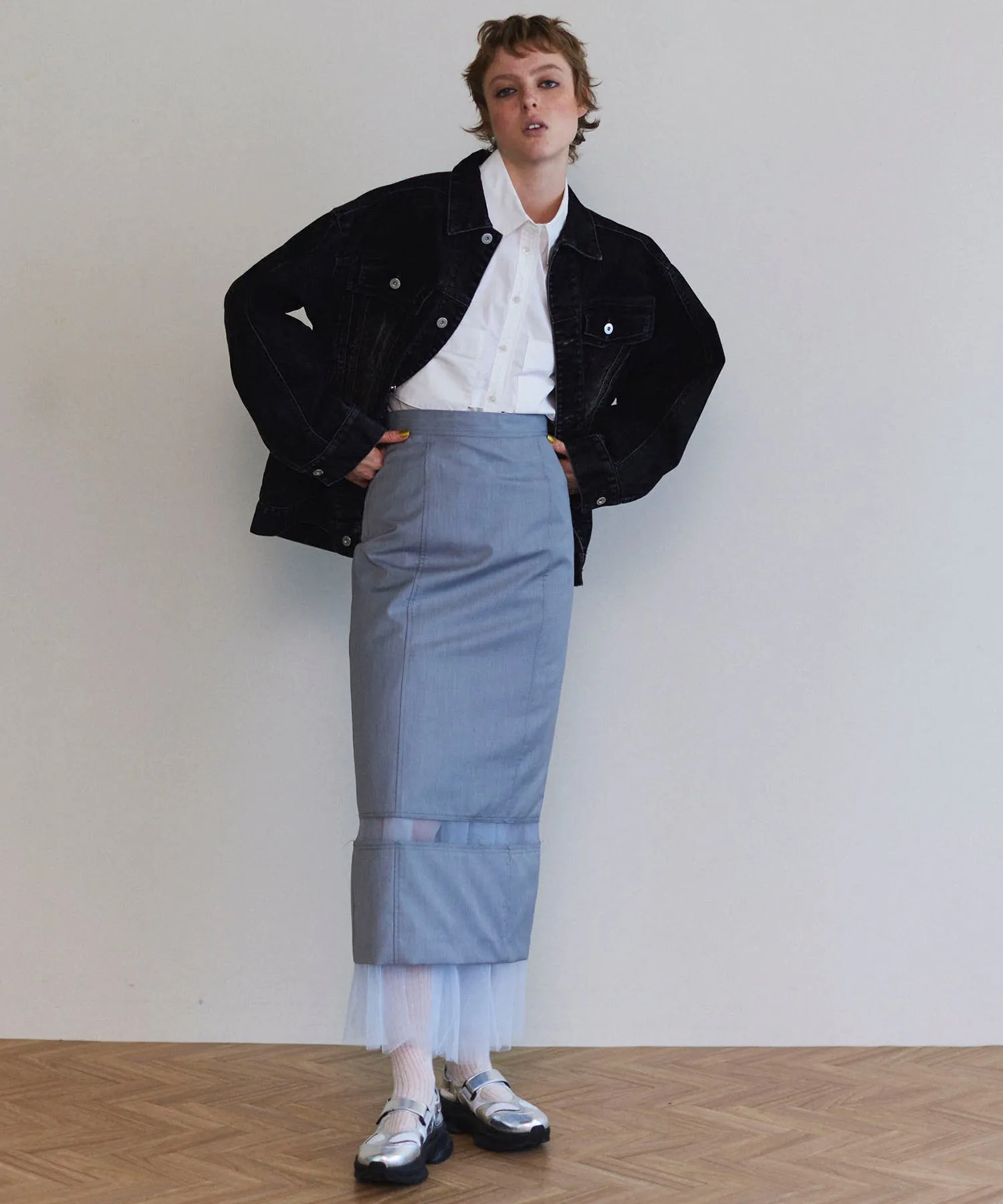 Layered A-line Skirt
