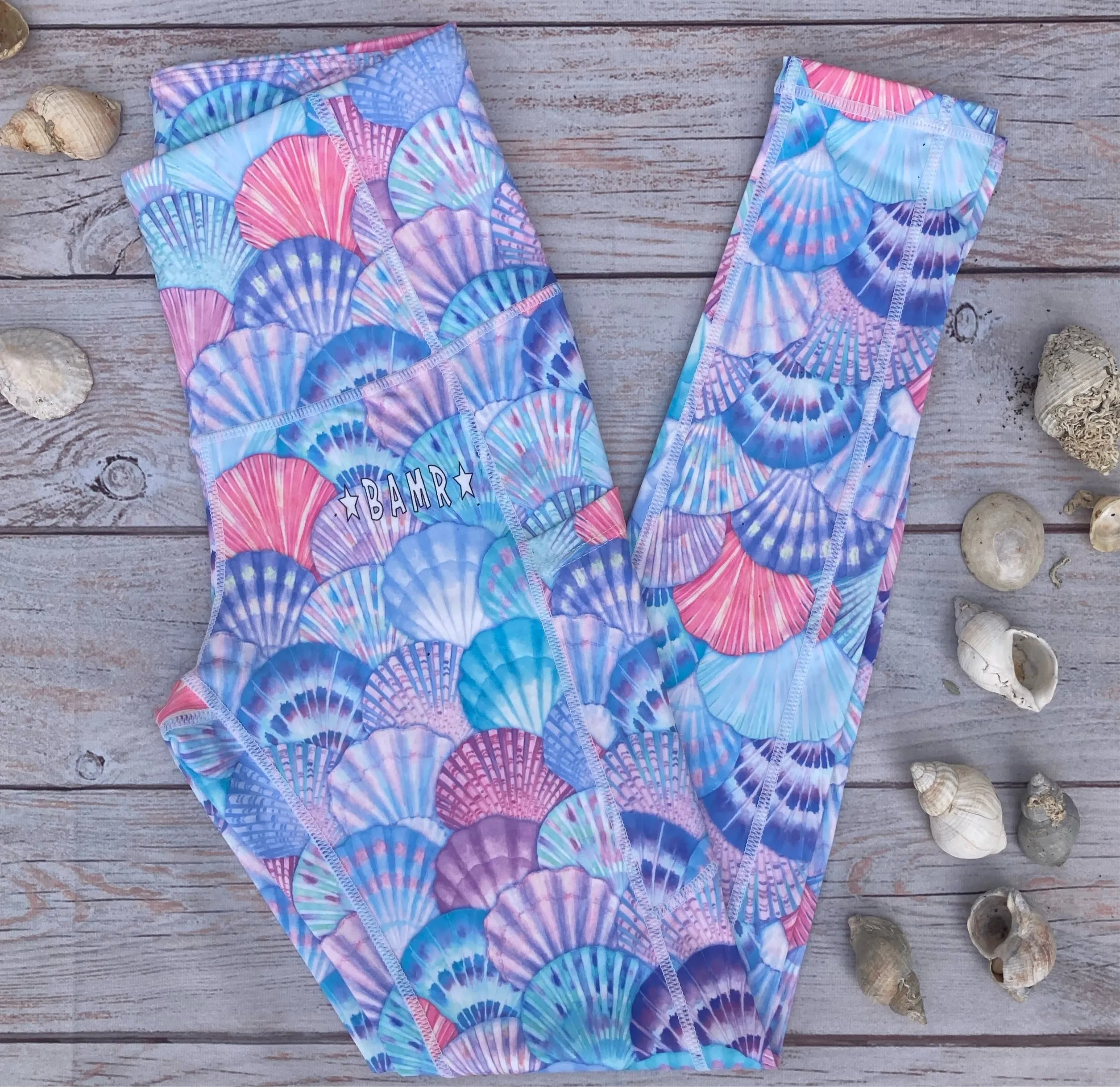 Leggings - Sea Shells 8, 10, 20