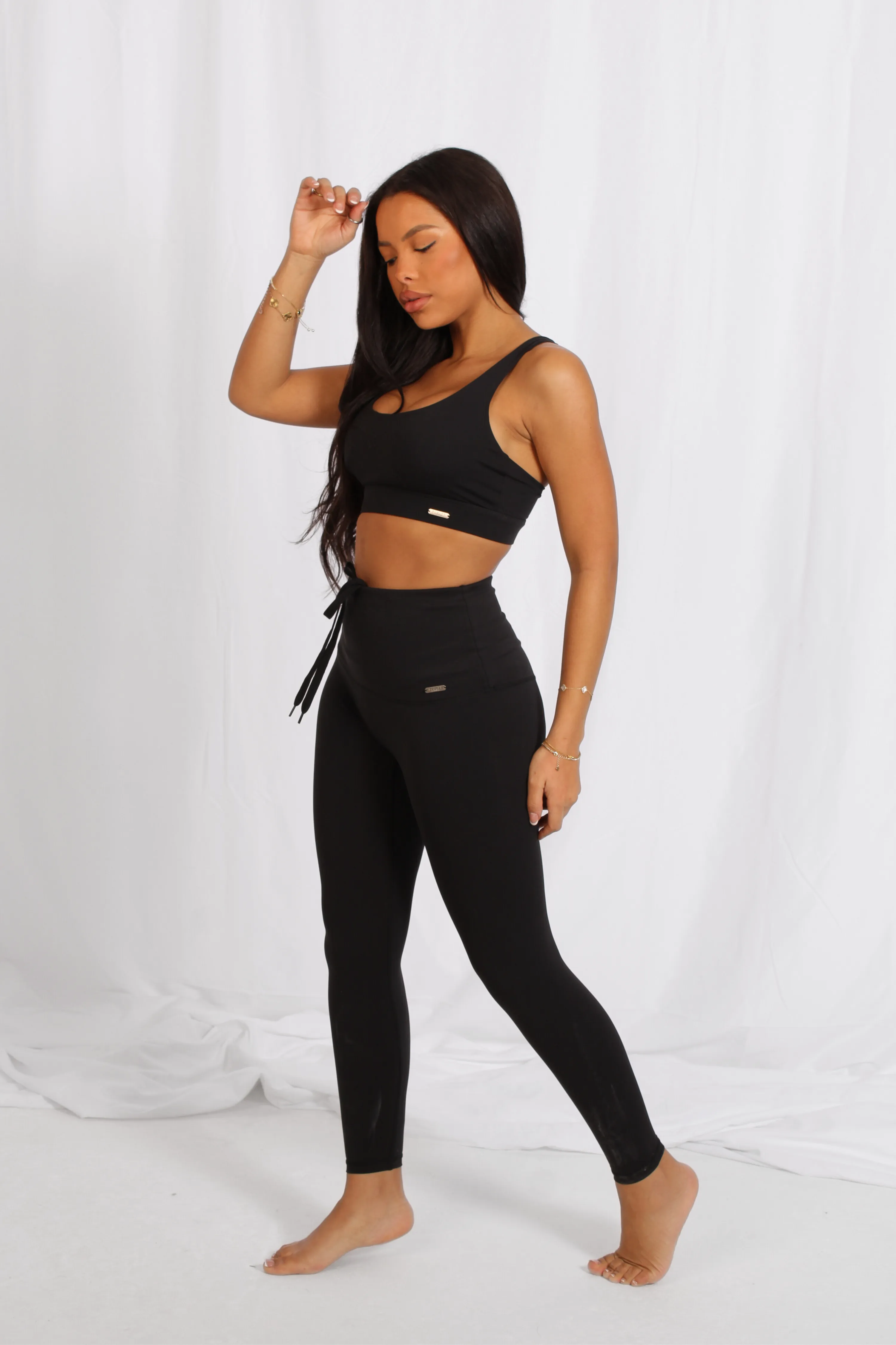 Lifestyle High Waisted Leggings Matte Black
