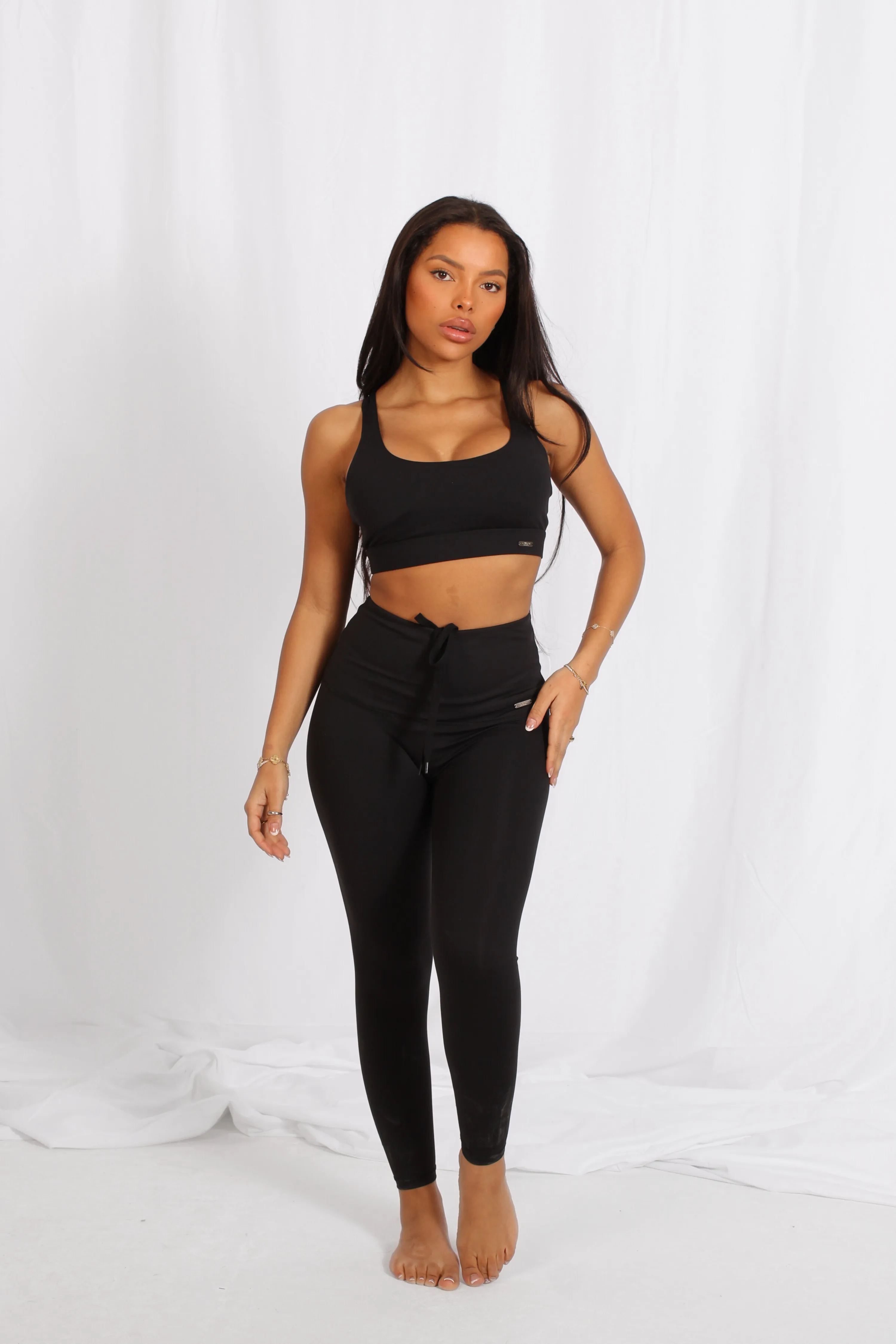 Lifestyle High Waisted Leggings Matte Black