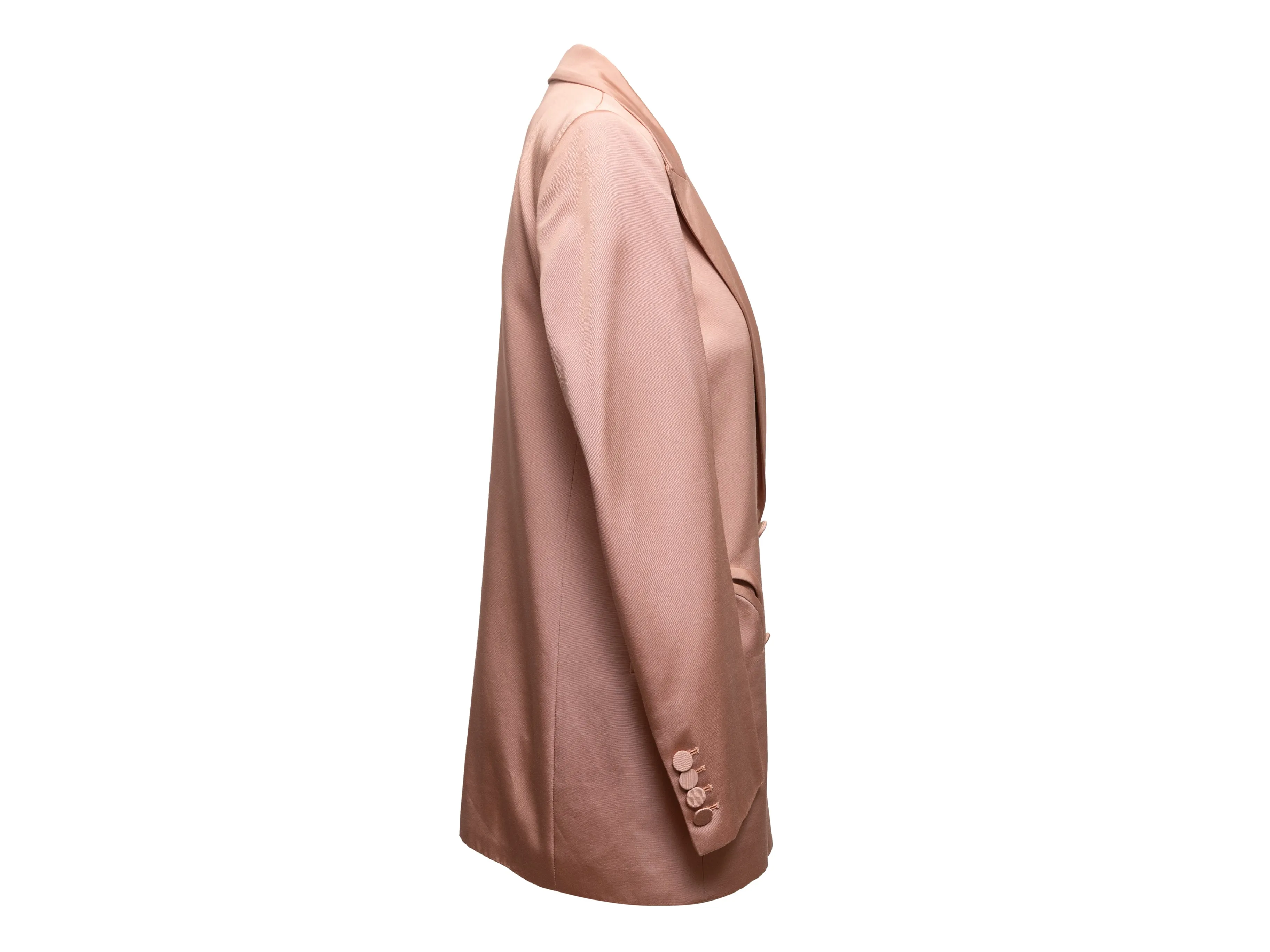 Light Pink Blazer Issimo Double-Breasted Blazer Size US S/M