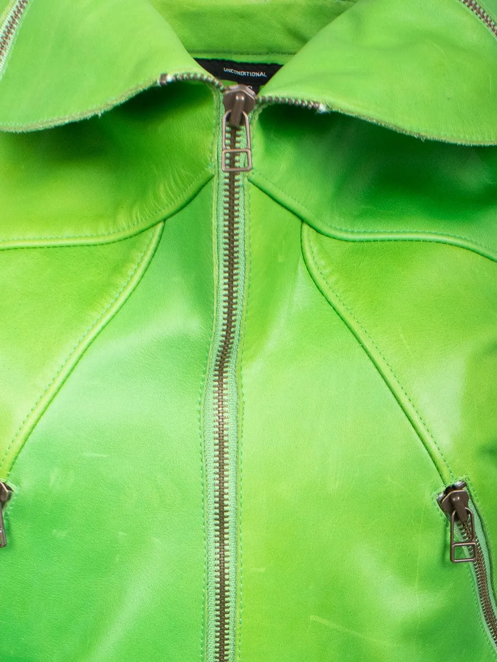 Lime Green Leather Jacket