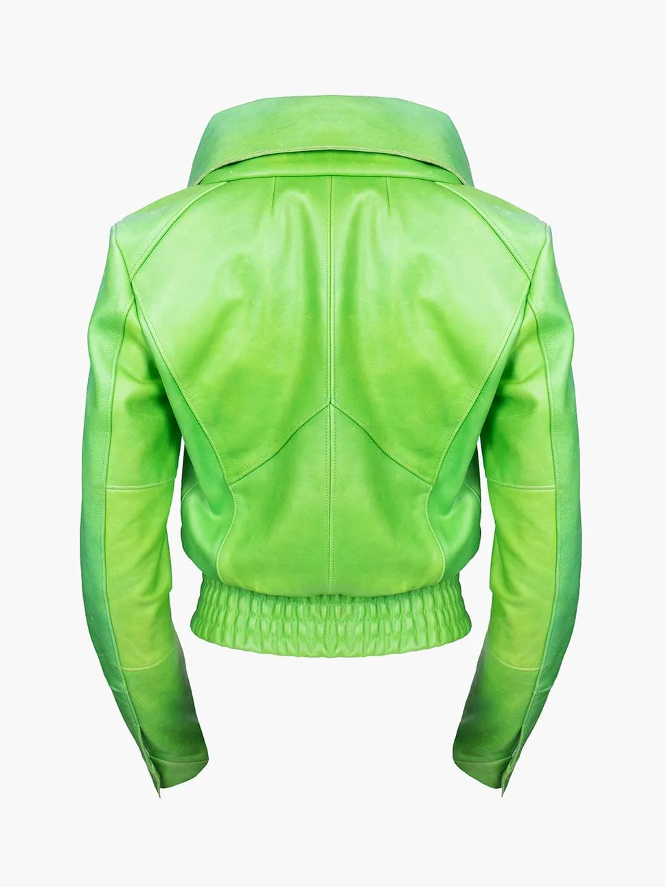 Lime Green Leather Jacket