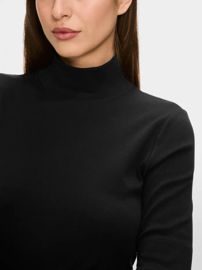 Marc Cain Sports Turtleneck Top In Black XS 48.04 J50 COL 900
