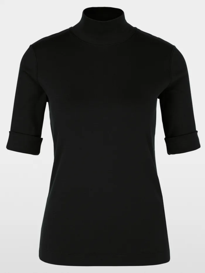 Marc Cain Sports Turtleneck Top In Black XS 48.04 J50 COL 900