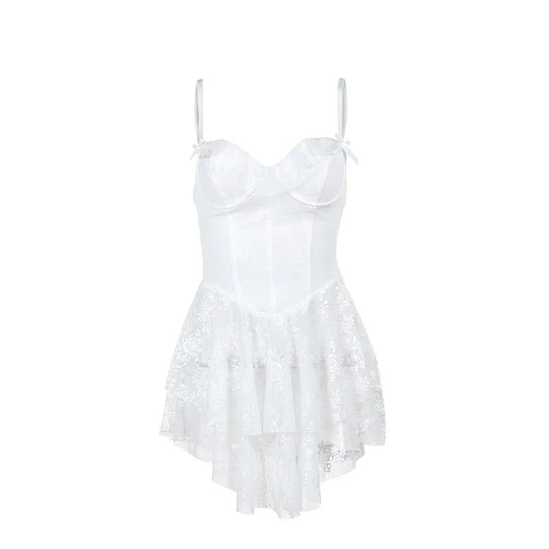 Martha Spaghetti Strap Lace Sexy Mini Dress