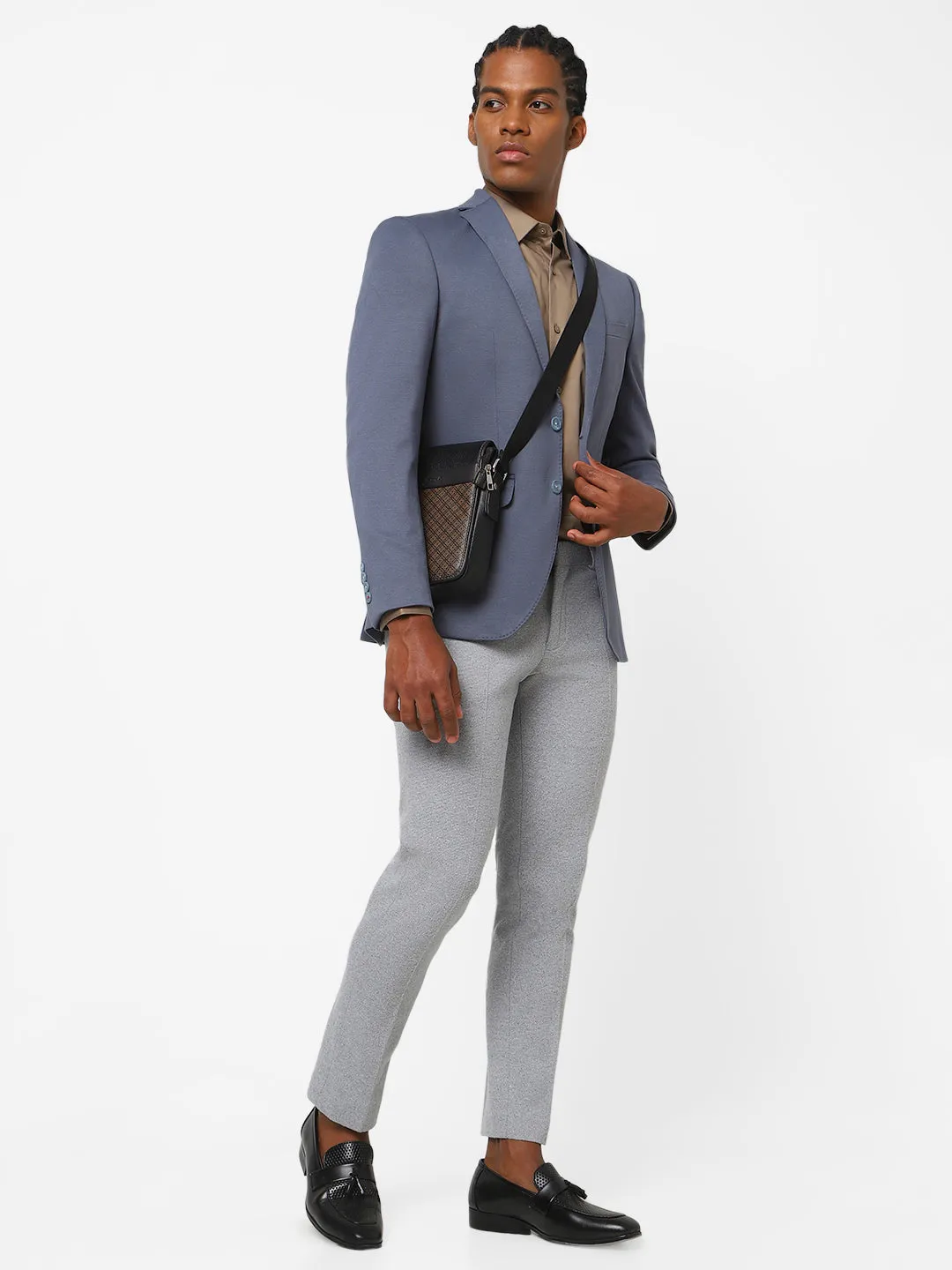 Men's Sky Blue Blazer TCJ-BRIAN