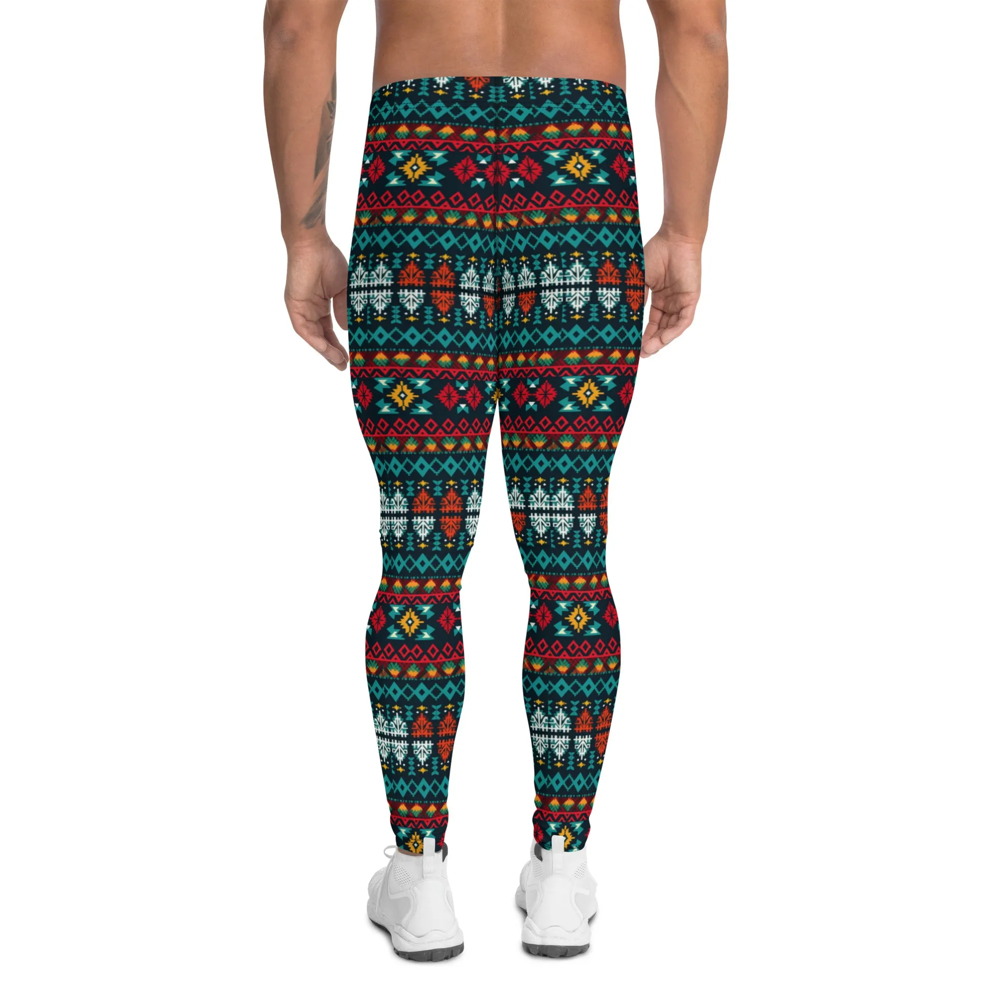 Men's Ugly Christmas Holiday Leggings – Festive, Fun, and Ready to Make a Statement