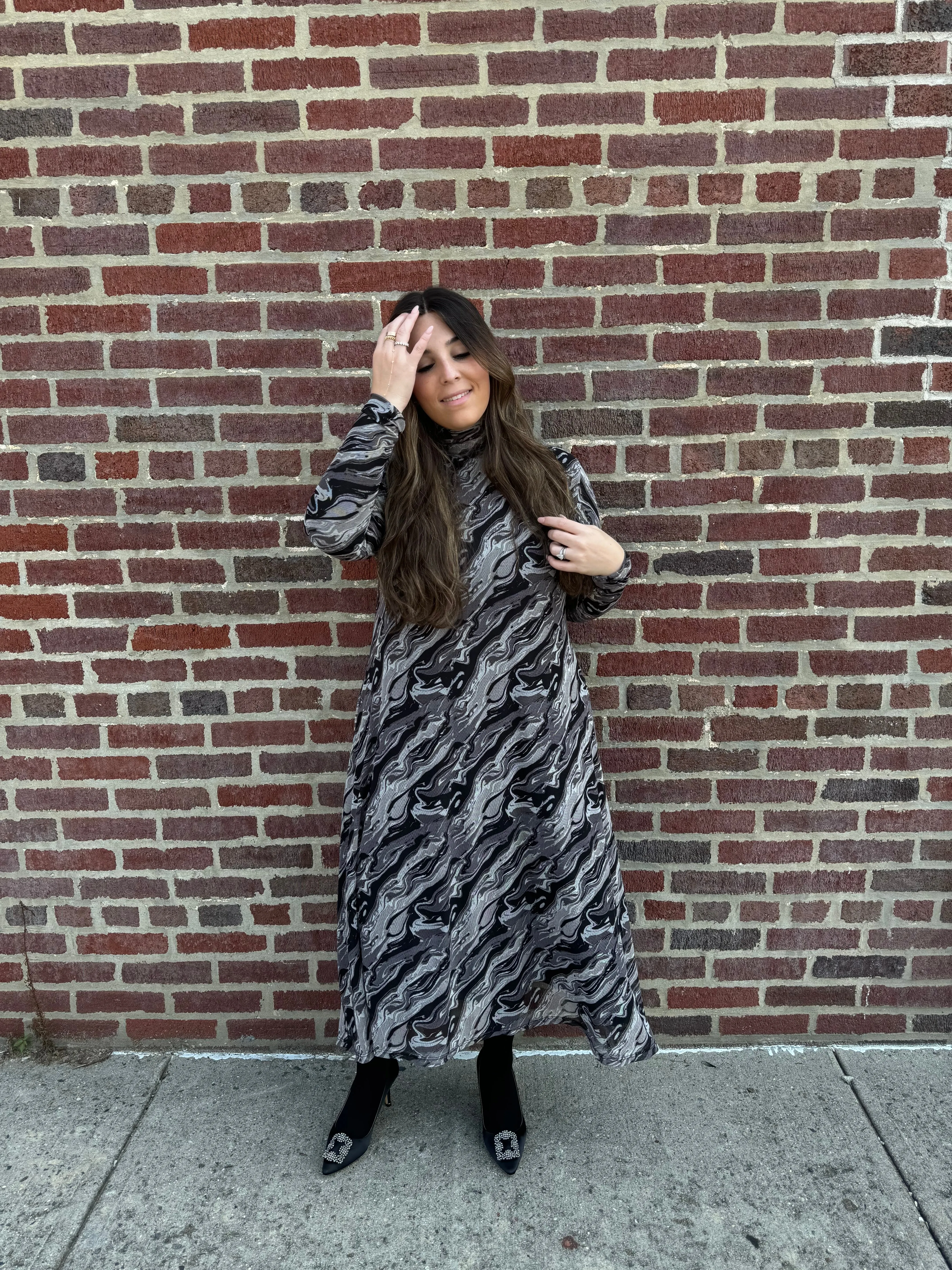 Mesh Turtleneck Dress From Drama NYC Plus