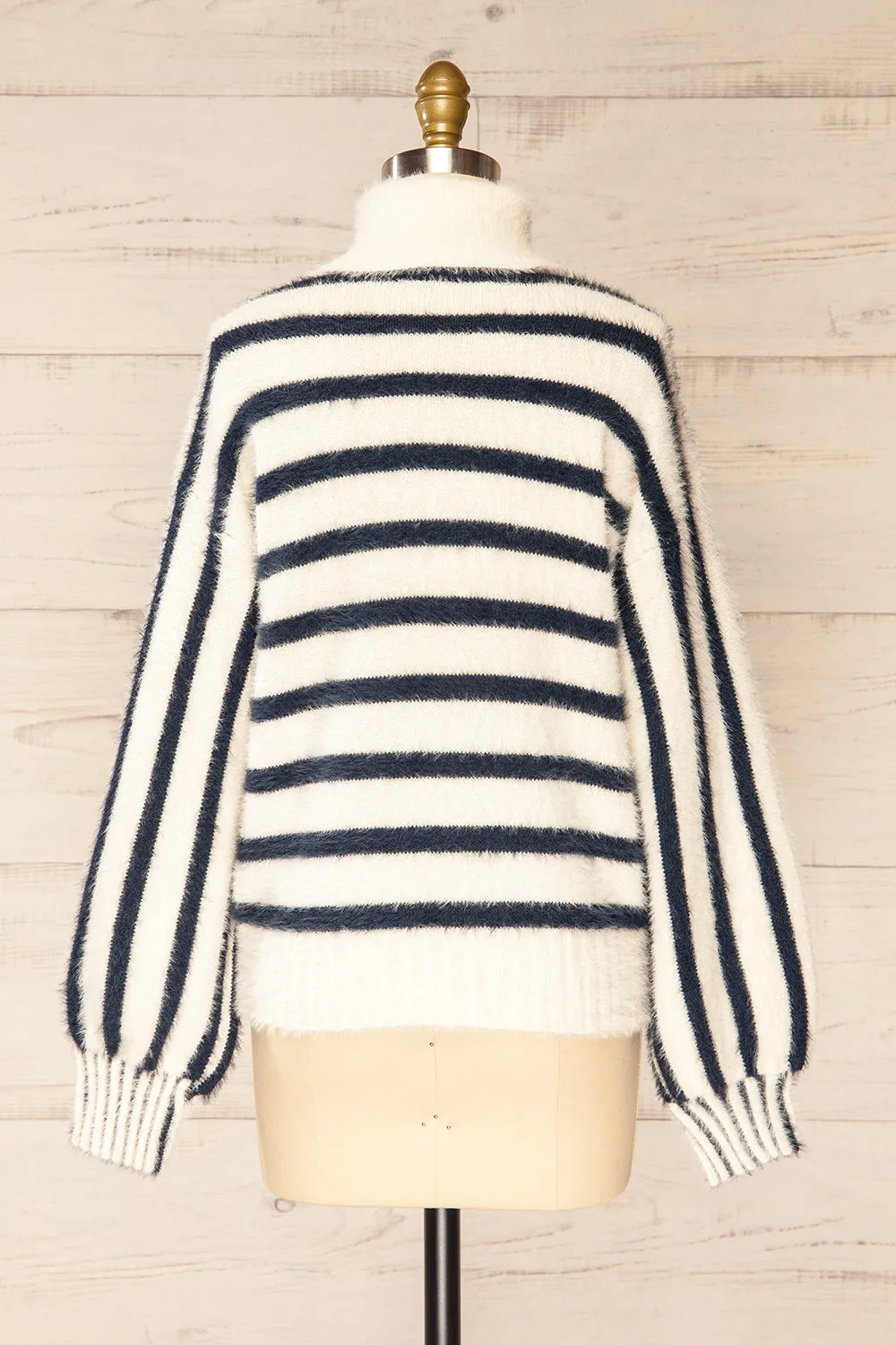 Mhatelot | Stripped Fuzzy Sweater