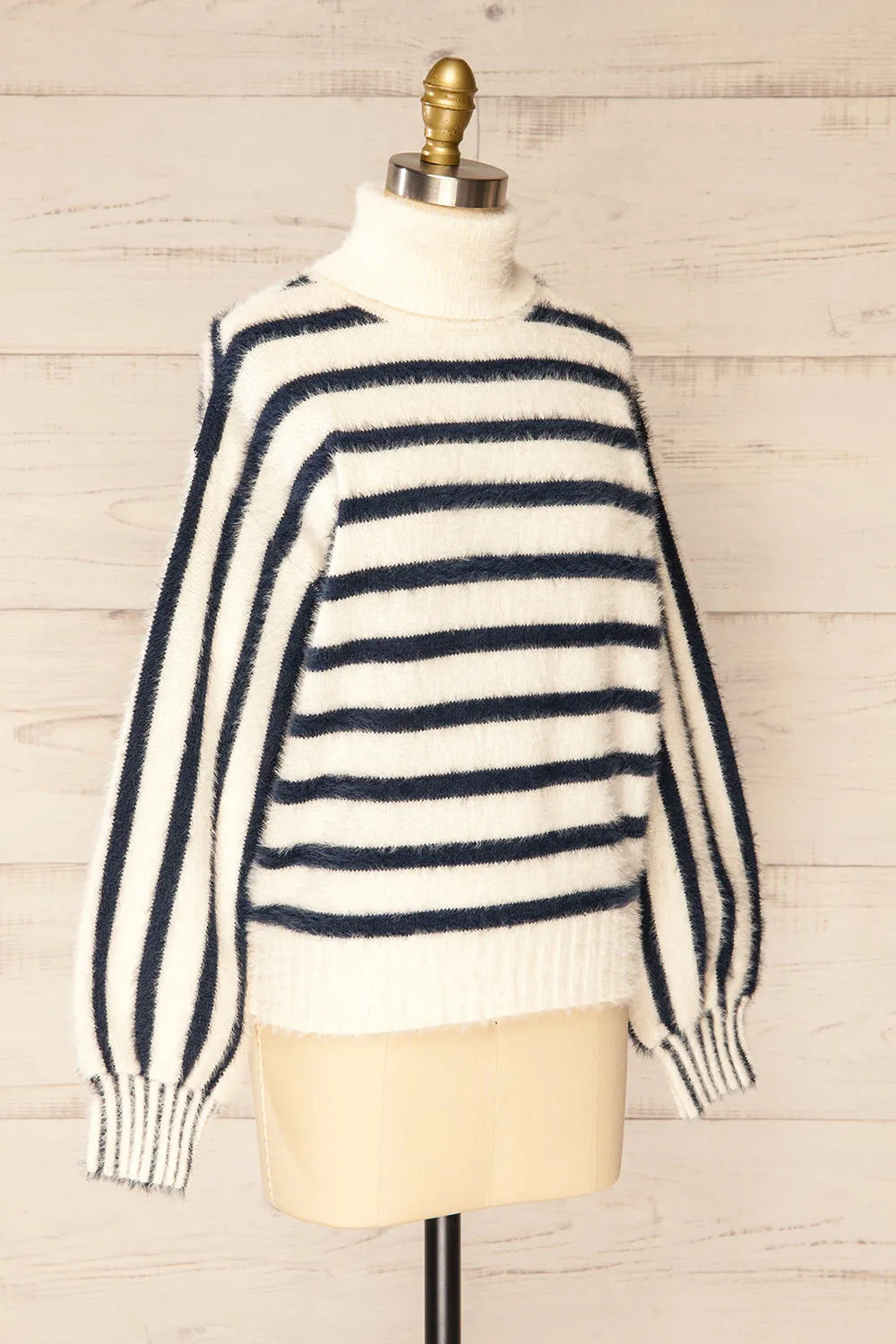 Mhatelot | Stripped Fuzzy Sweater