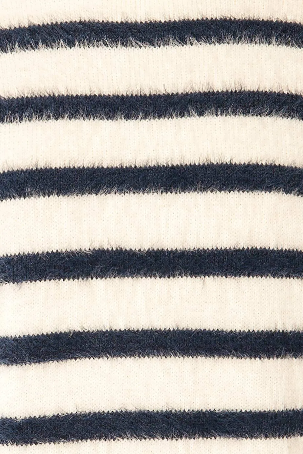 Mhatelot | Stripped Fuzzy Sweater