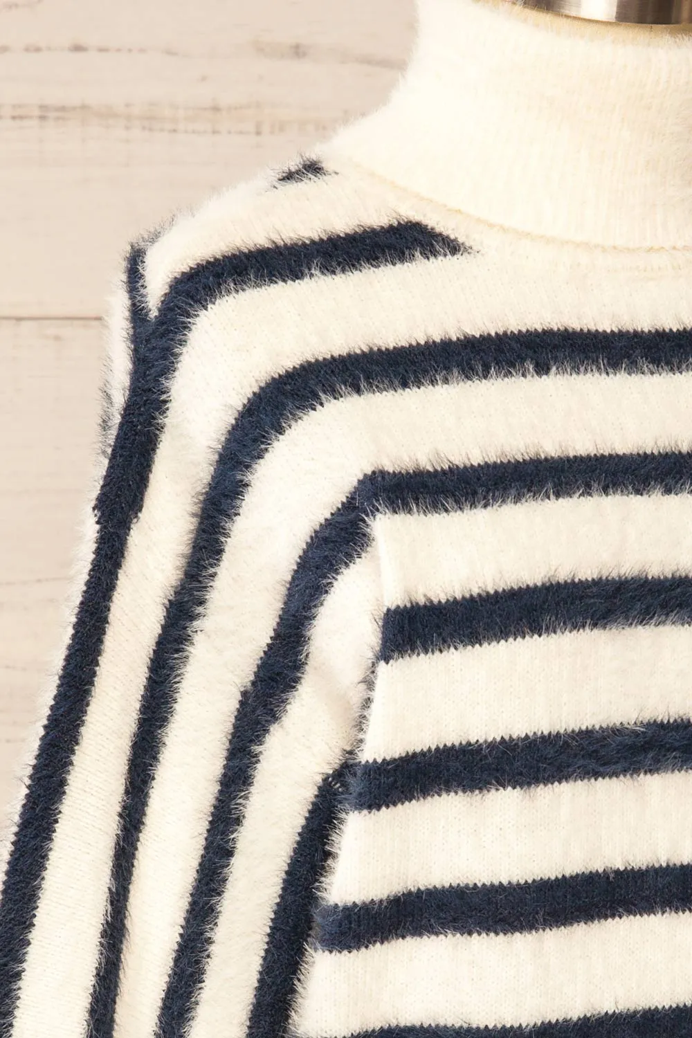 Mhatelot | Stripped Fuzzy Sweater