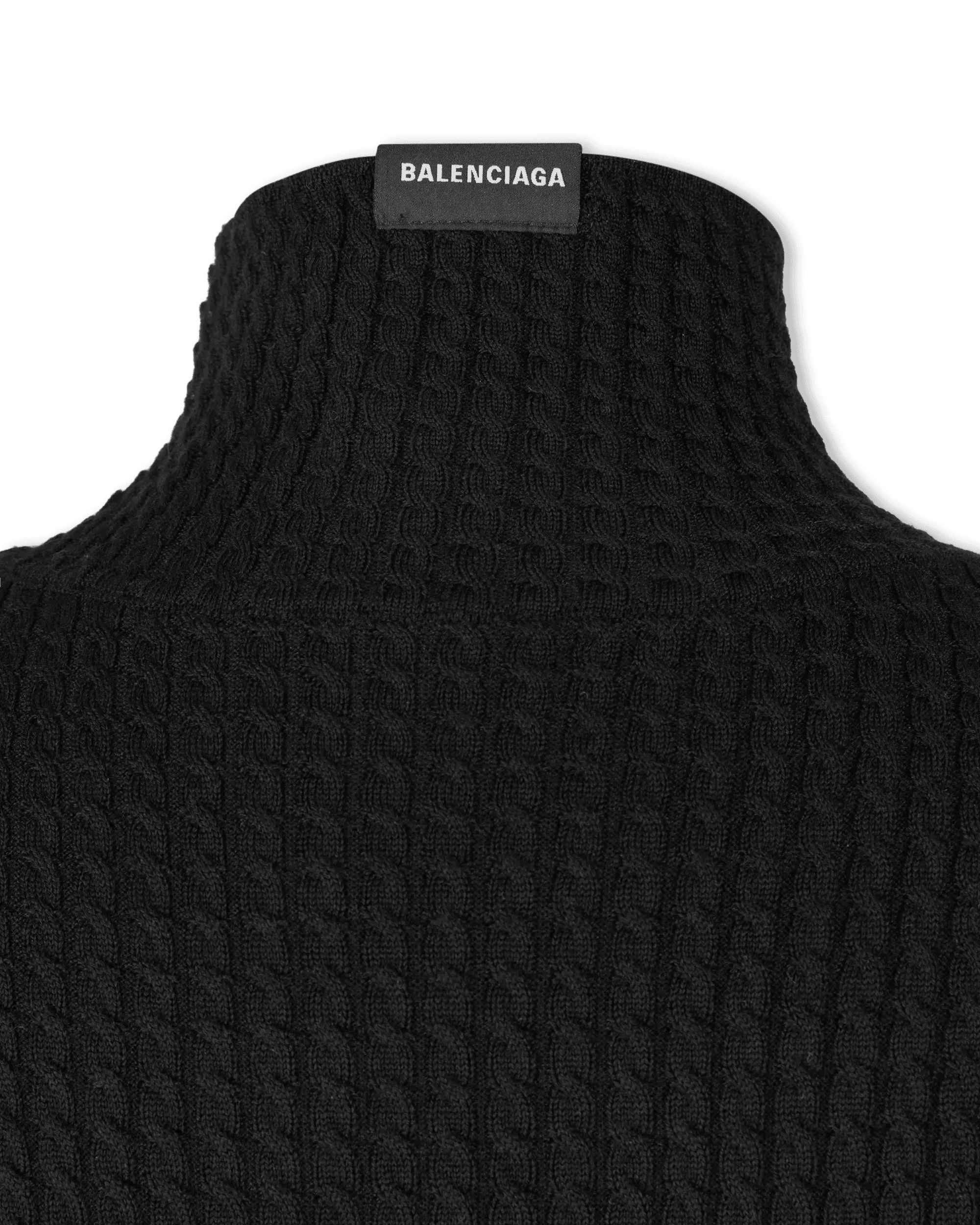 Micro Cable Wool Fitted Dress