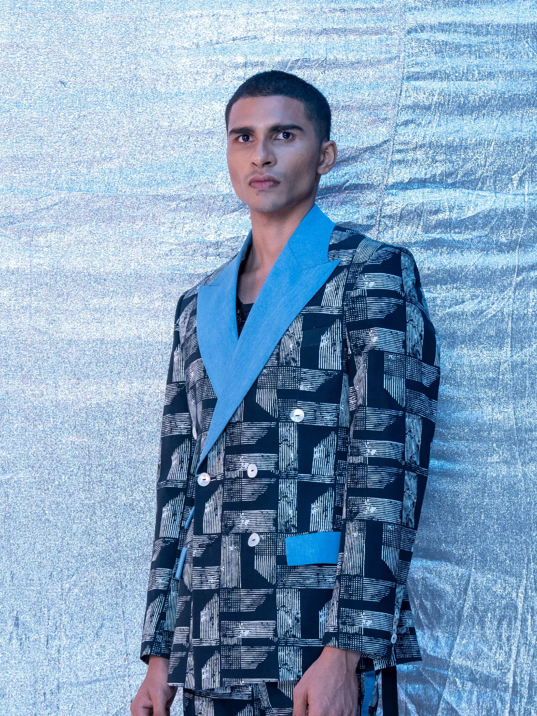 Modern  Day Printed  Tuxedo