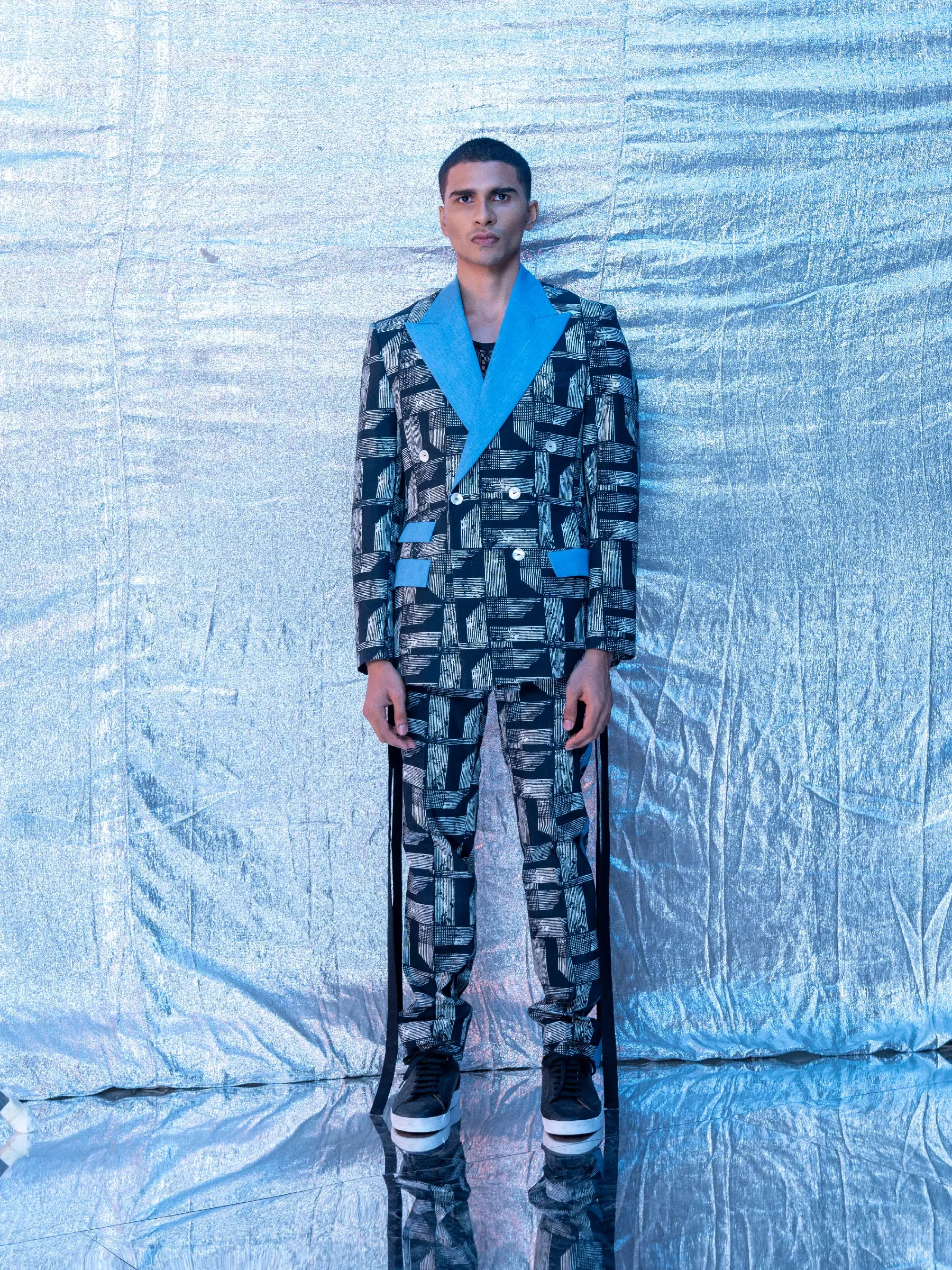 Modern  Day Printed  Tuxedo