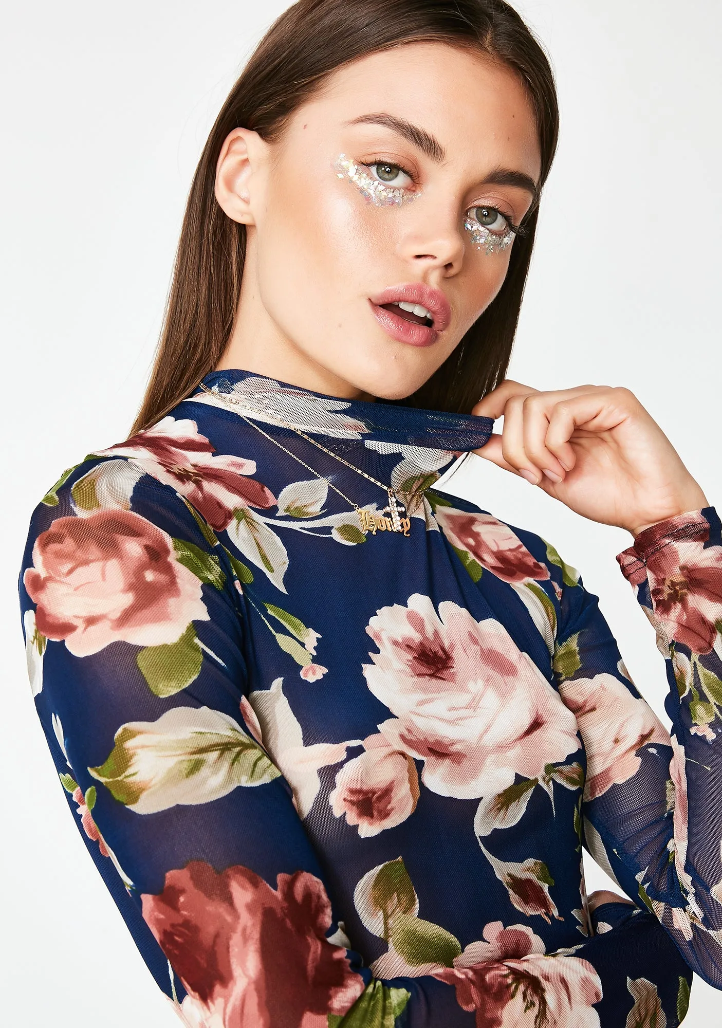 Moonshine Bed Of Rose Sheer Top