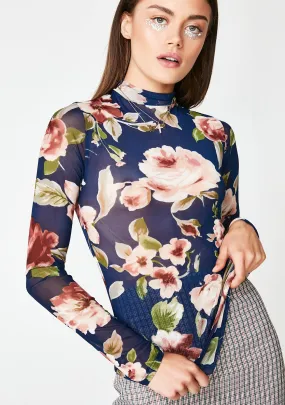 Moonshine Bed Of Rose Sheer Top