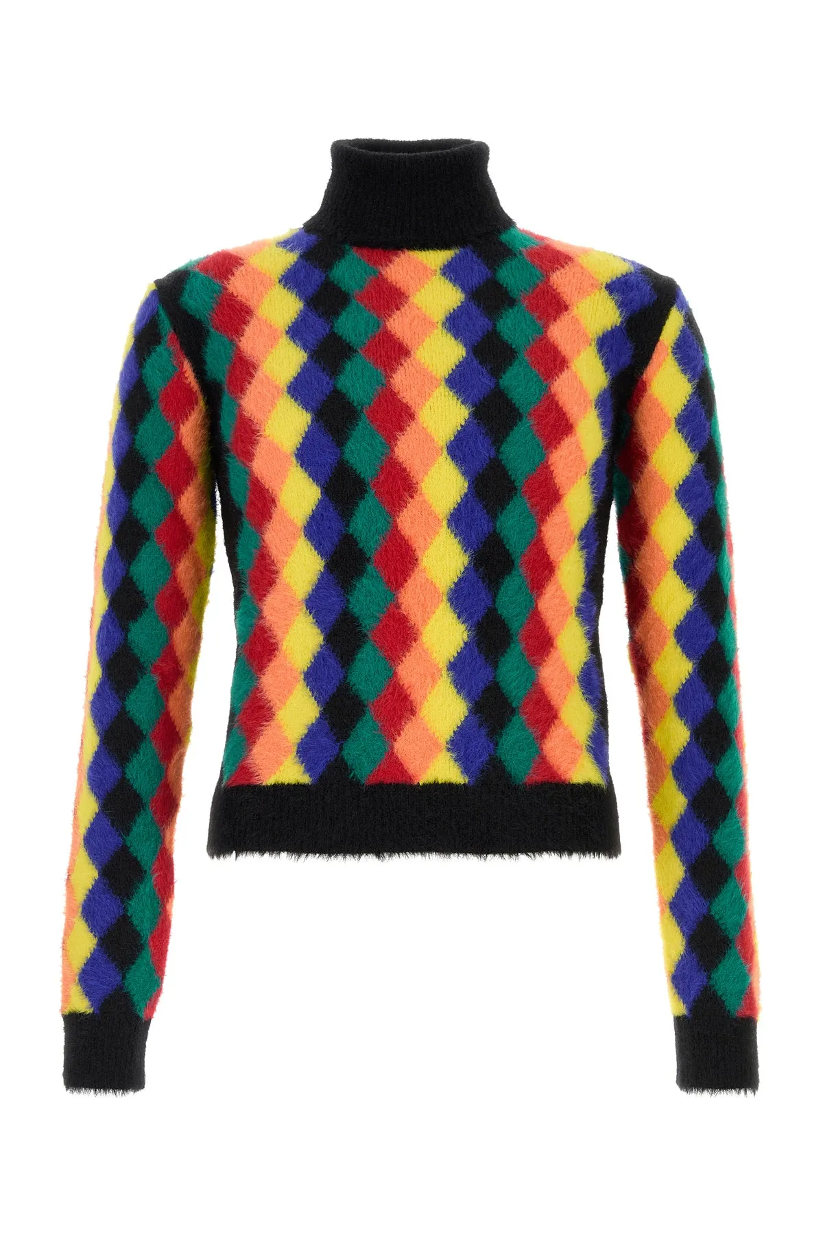Multicolor nylon sweater
