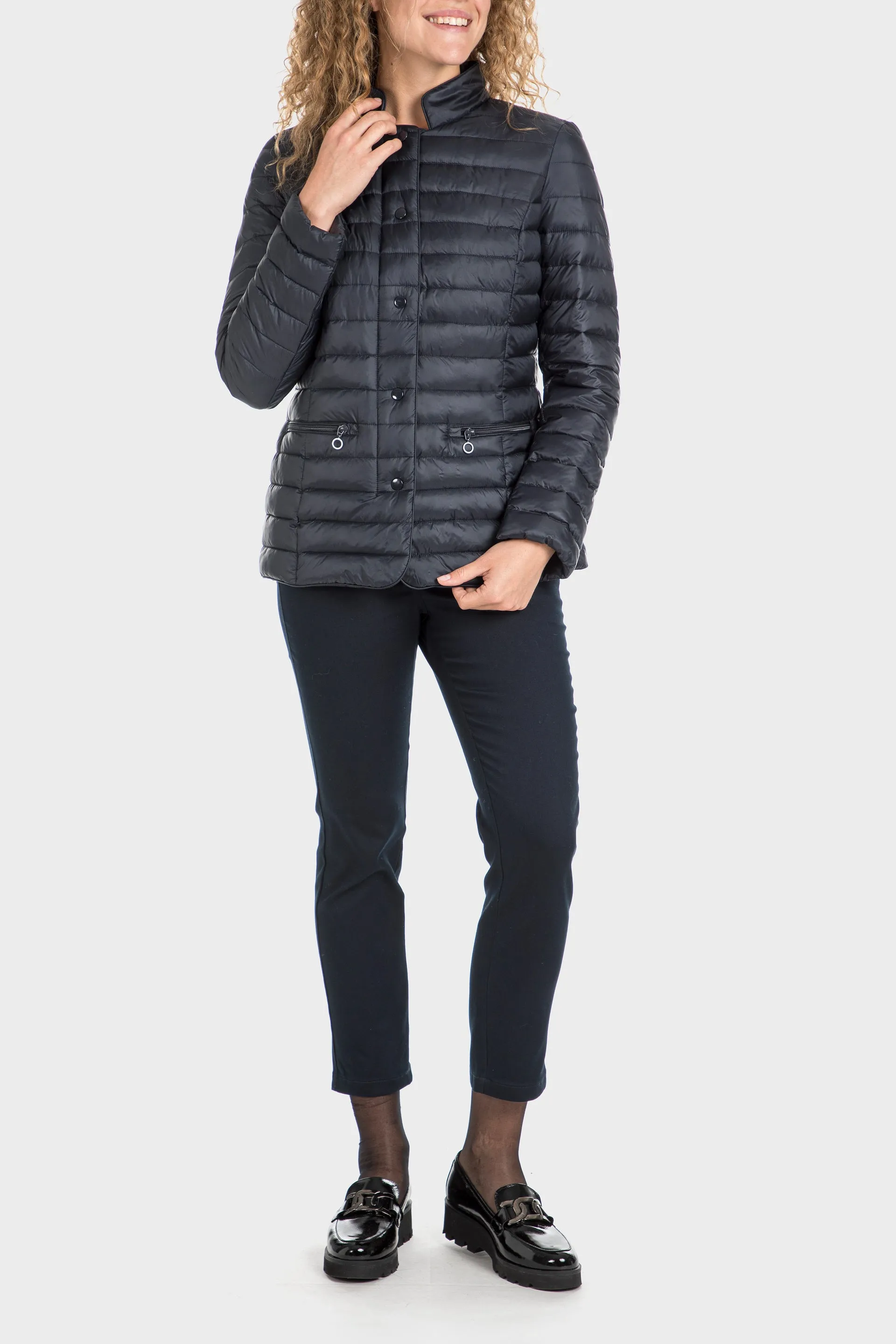 Navy Padded Parka