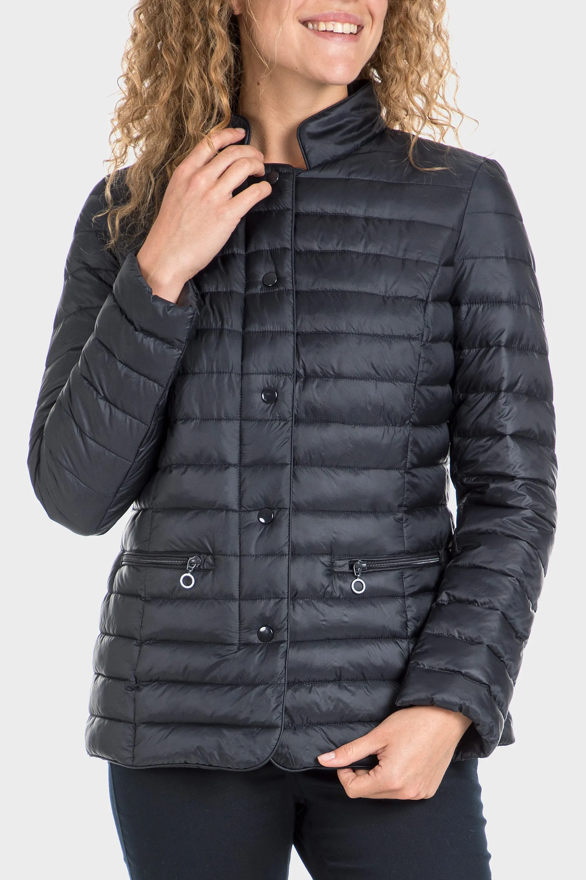 Navy Padded Parka
