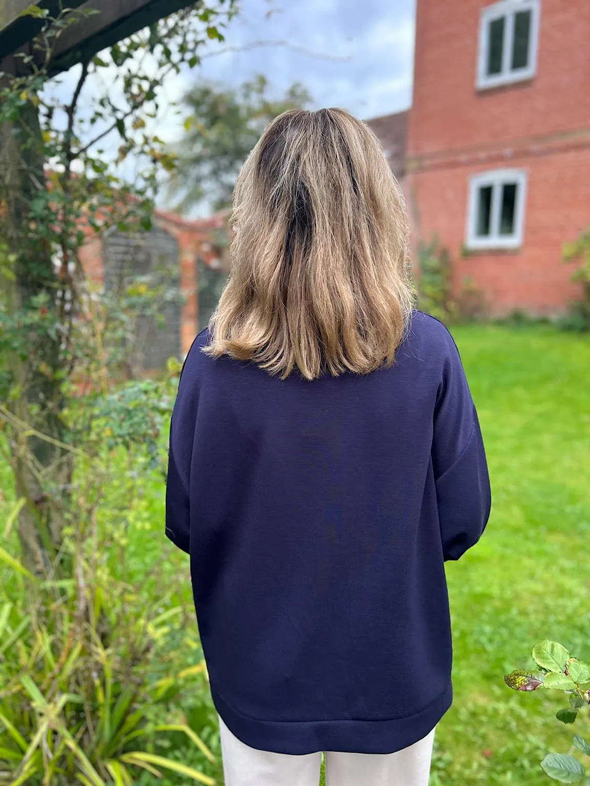 Navy Soft Comfort Sweatshirt Esme
