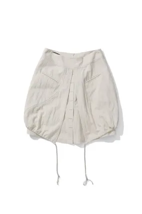 [ODLYWORKSHOP] SS 25 Layered Balloon Skirt, Grain