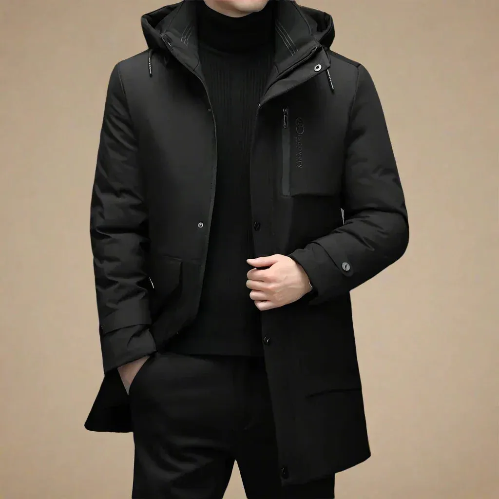 Olaf&Dave Auturo Parka | Casual Waterdichte Lange Winterjas voor Heren