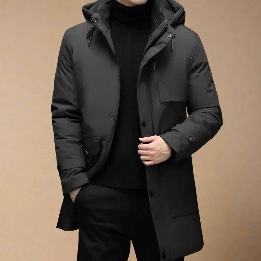 Olaf&Dave Auturo Parka | Casual Waterdichte Lange Winterjas voor Heren