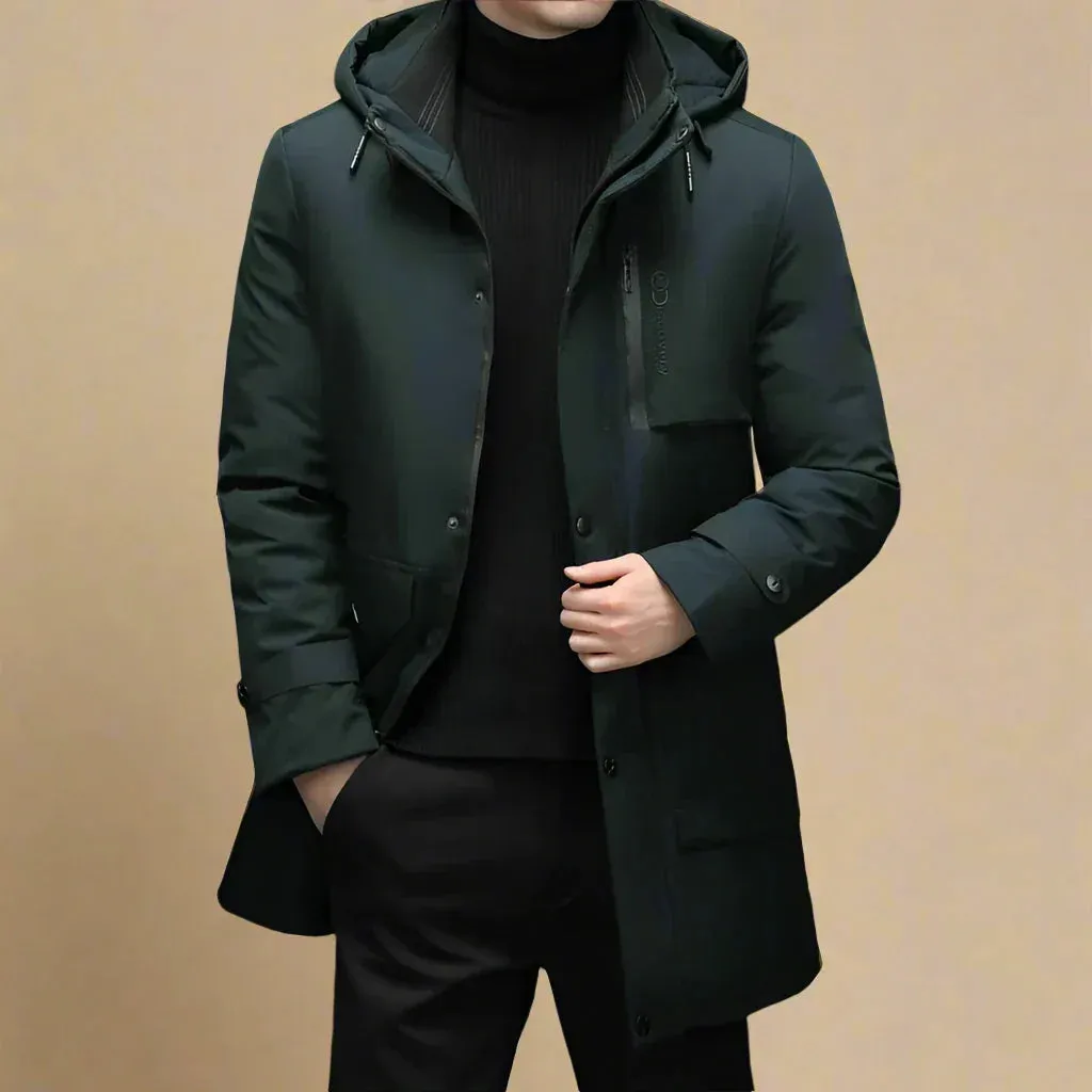 Olaf&Dave Auturo Parka | Casual Waterdichte Lange Winterjas voor Heren