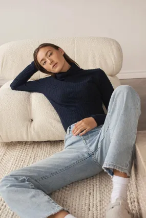 Olech | Ribbed Turtleneck Top