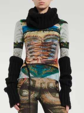OTTOLINGER - Mesh Longsleeve Turtleneck