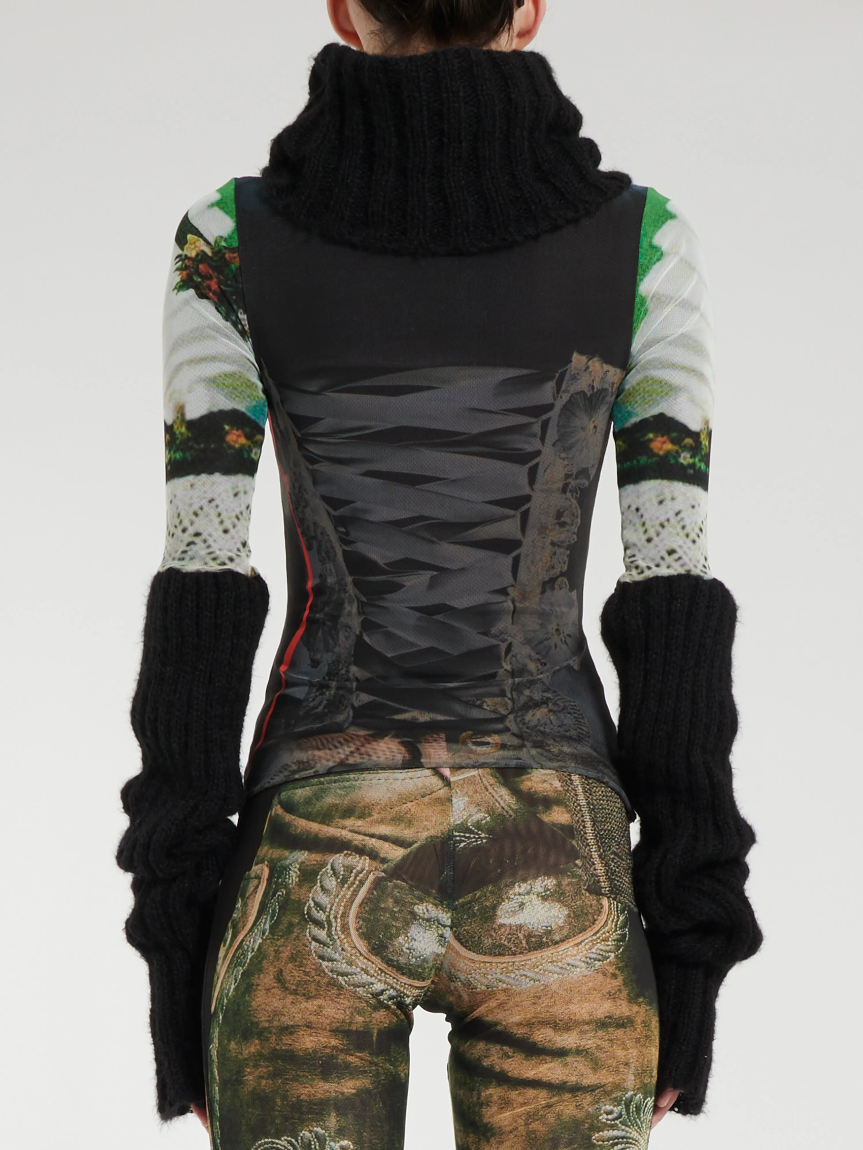 OTTOLINGER - Mesh Longsleeve Turtleneck